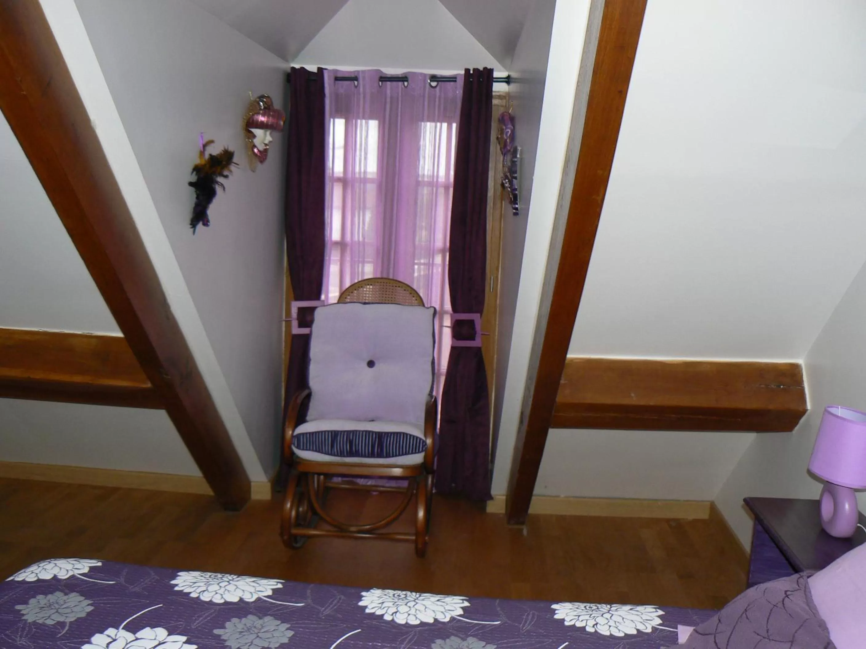 Decorative detail, Bed in Le Manoir des Chapelles