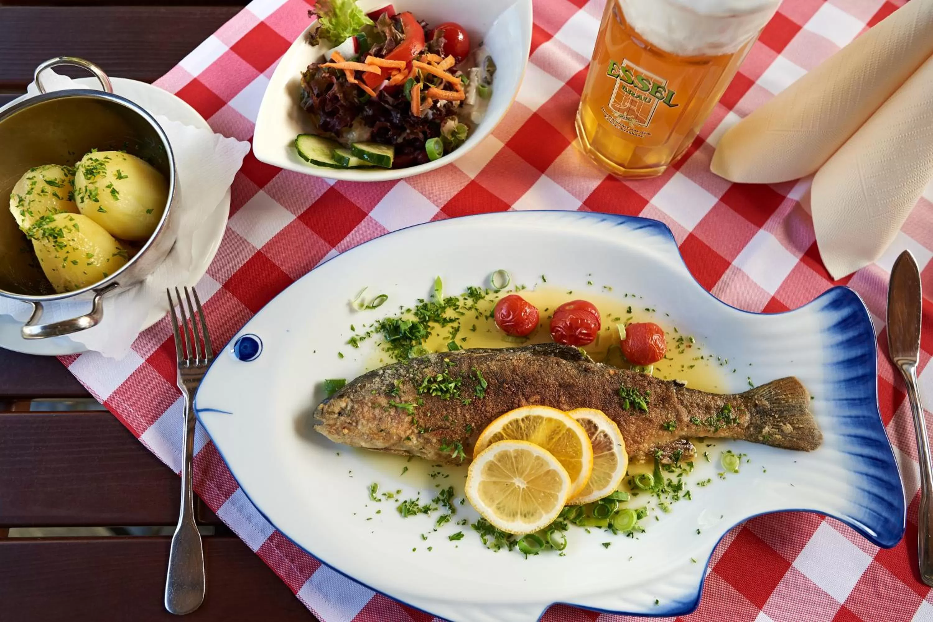 Food close-up in Esloher Brauhaus