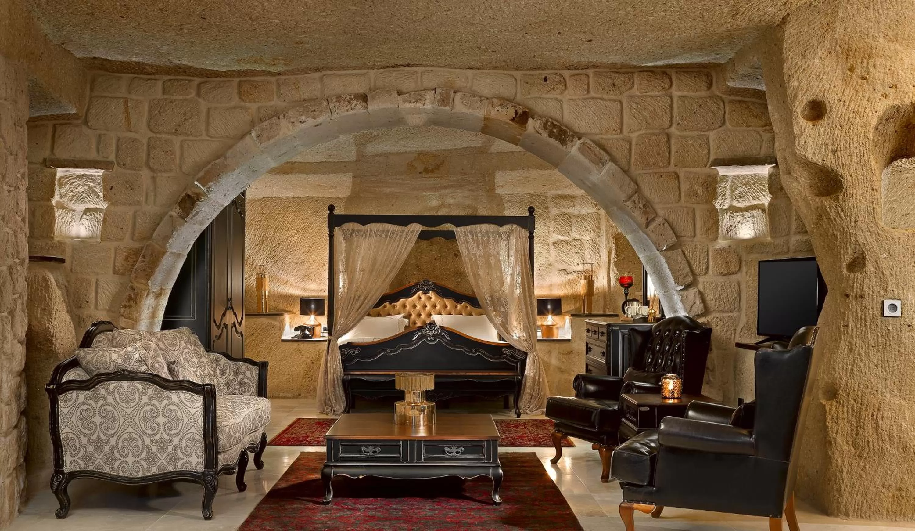 Living room in Seraphim Cave Suites & SPA