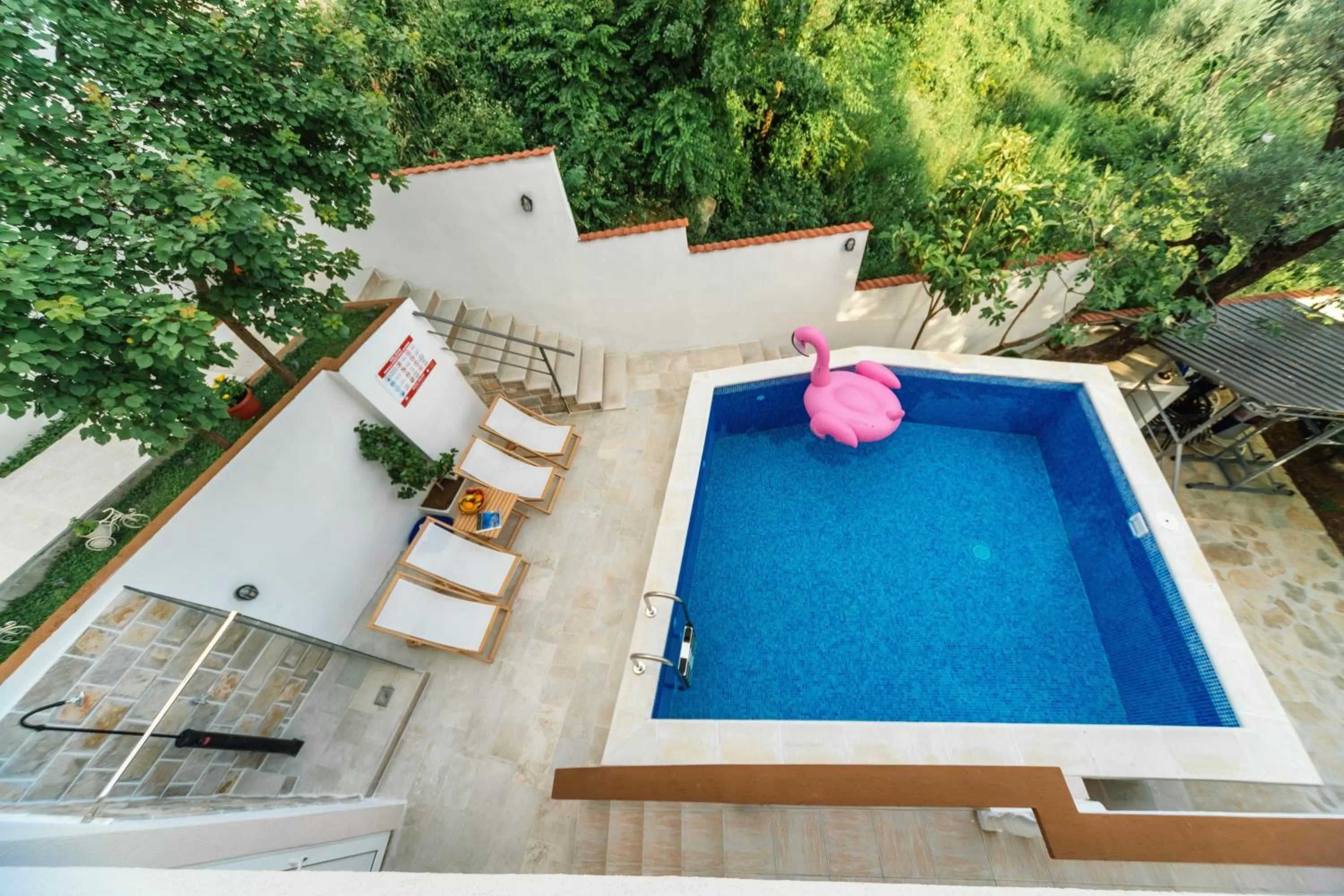 Pool view in " Villa Kruna Lux "