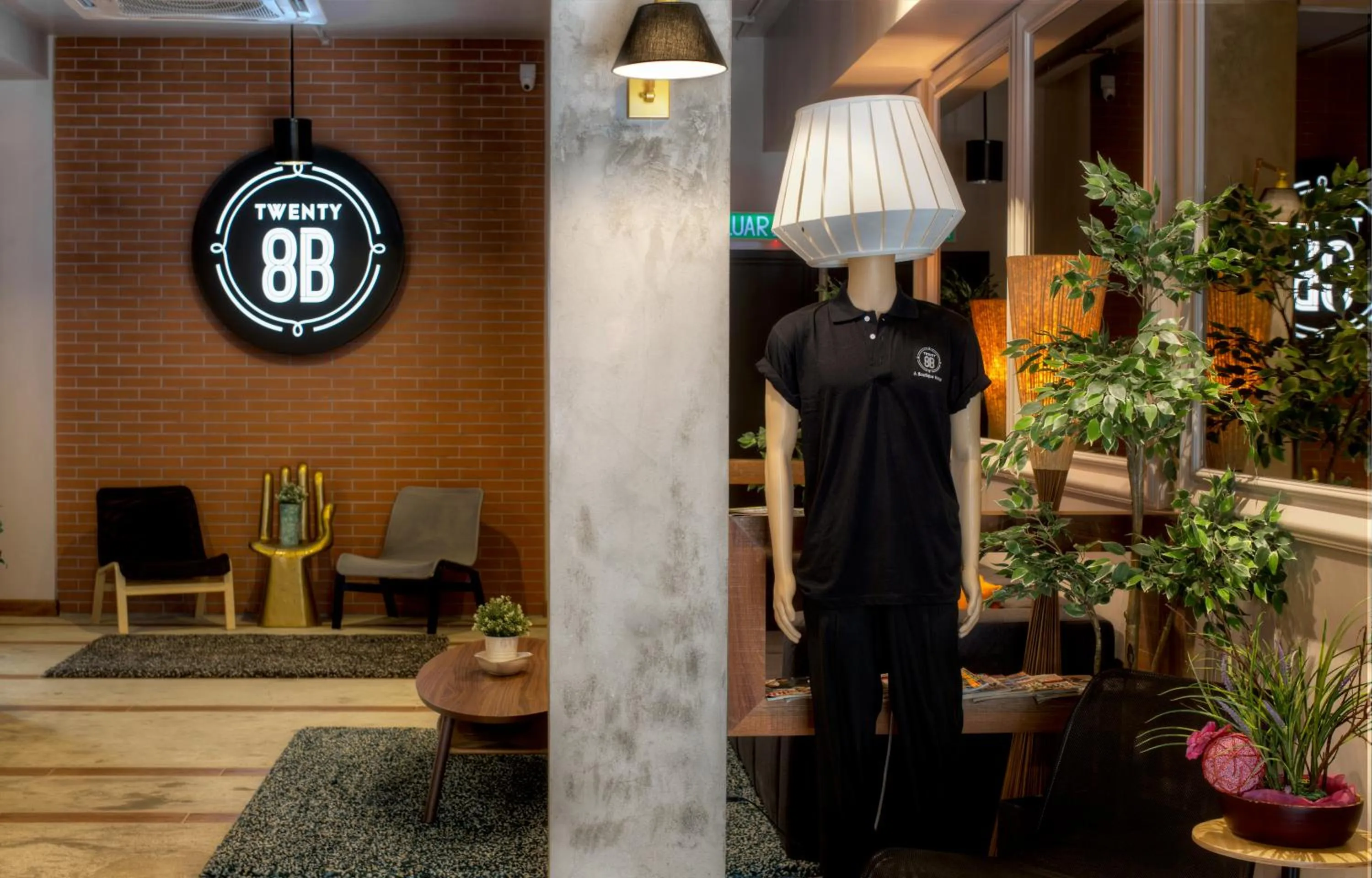 Property logo or sign in Hotel Twenty 8B