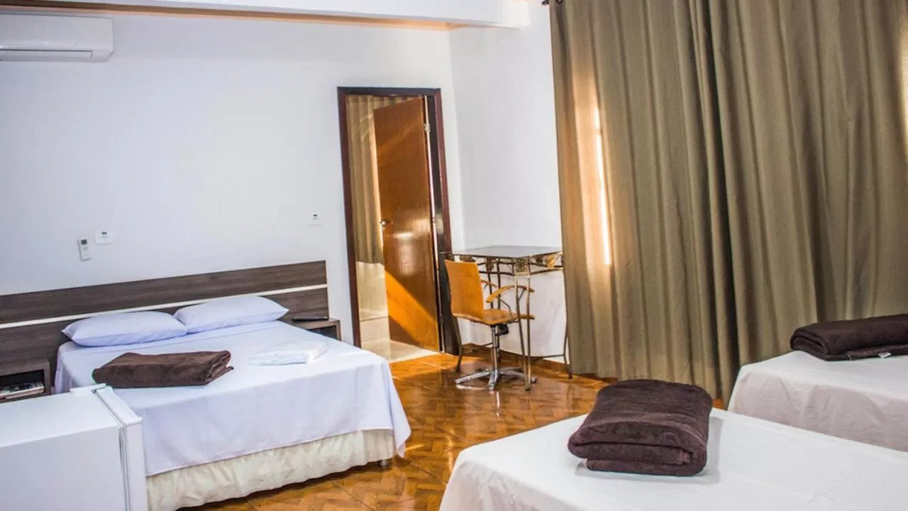 Bed in Hotel Paradizzo