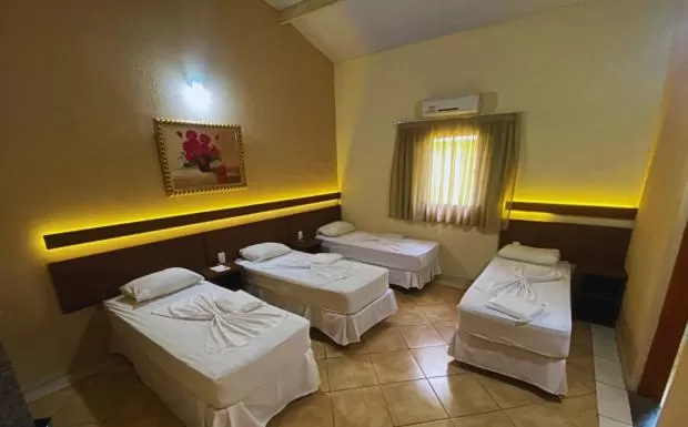 Bed in Pousada Jovimar