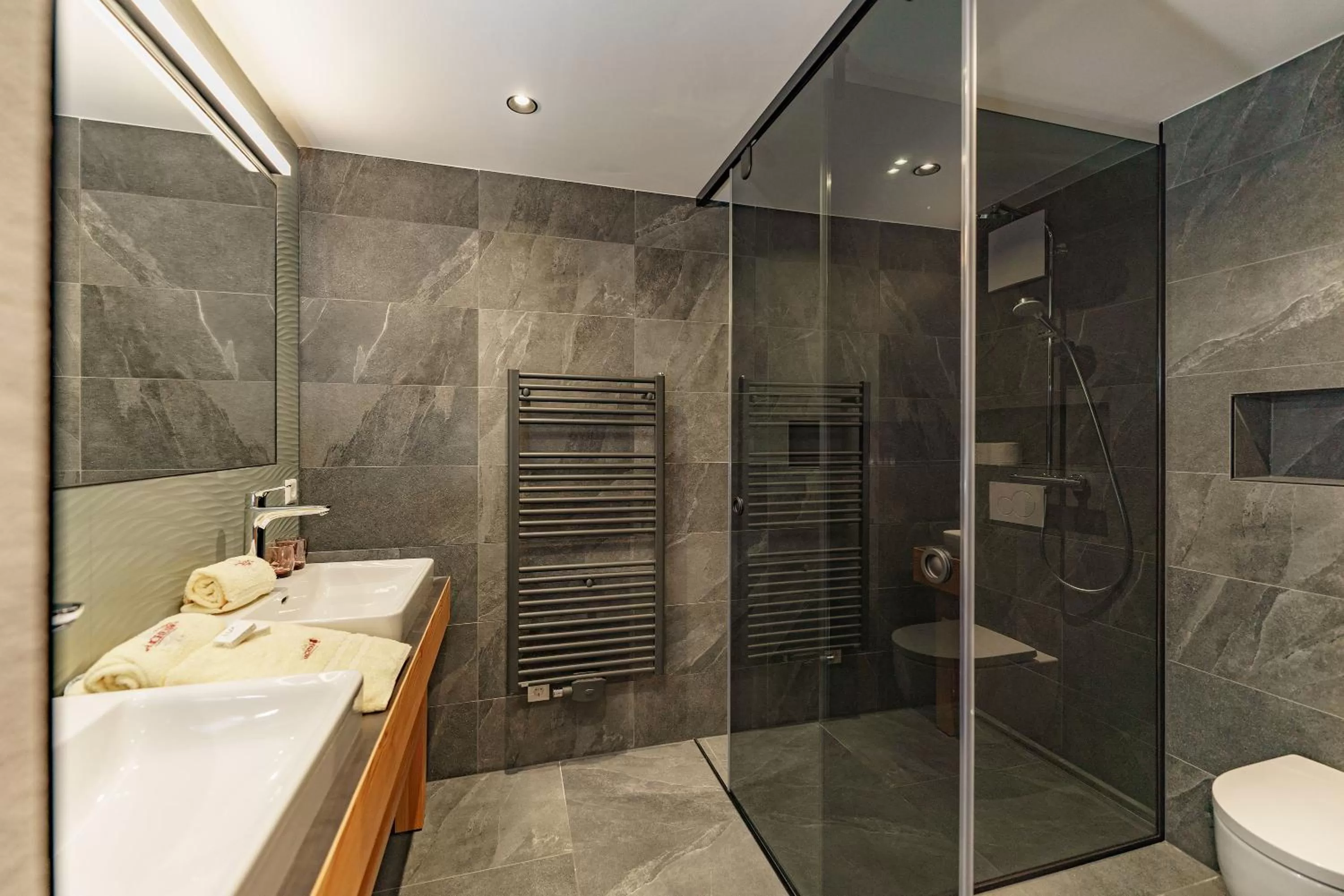 Bathroom in Naturhotel Lärchenhof