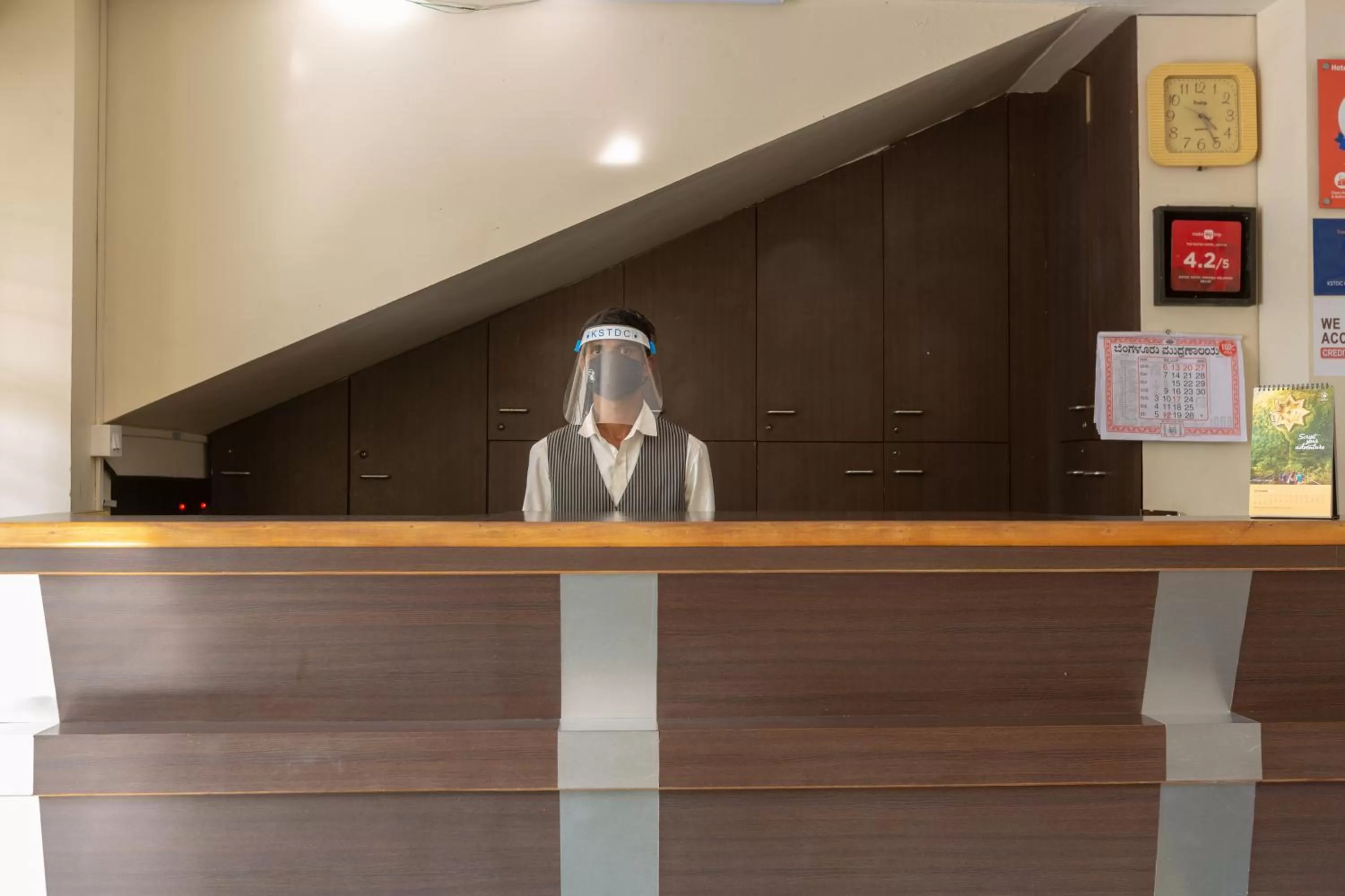 Lobby/Reception in KSTDC Hotel Mayura Velapuri Belur