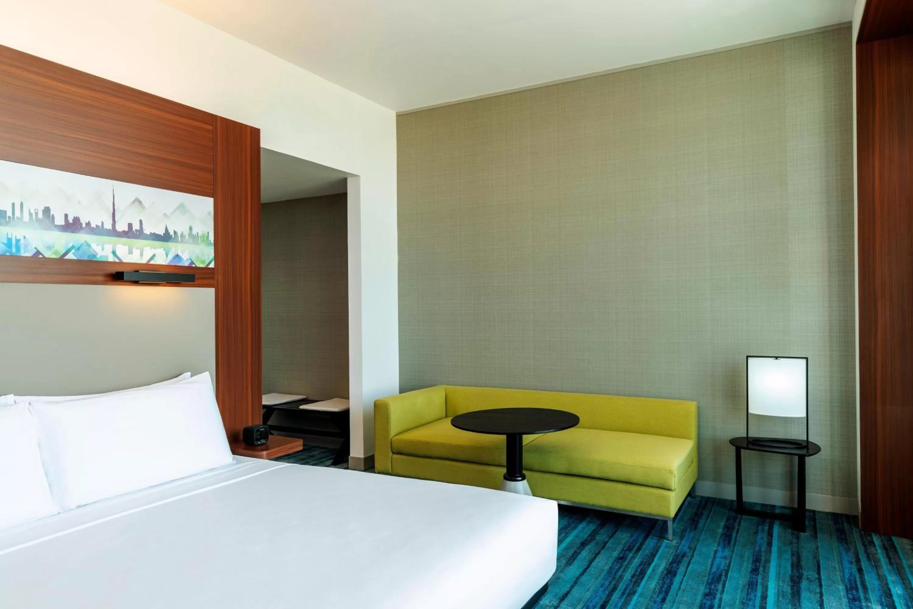 Photo of the whole room, Bed in Aloft Dubai South