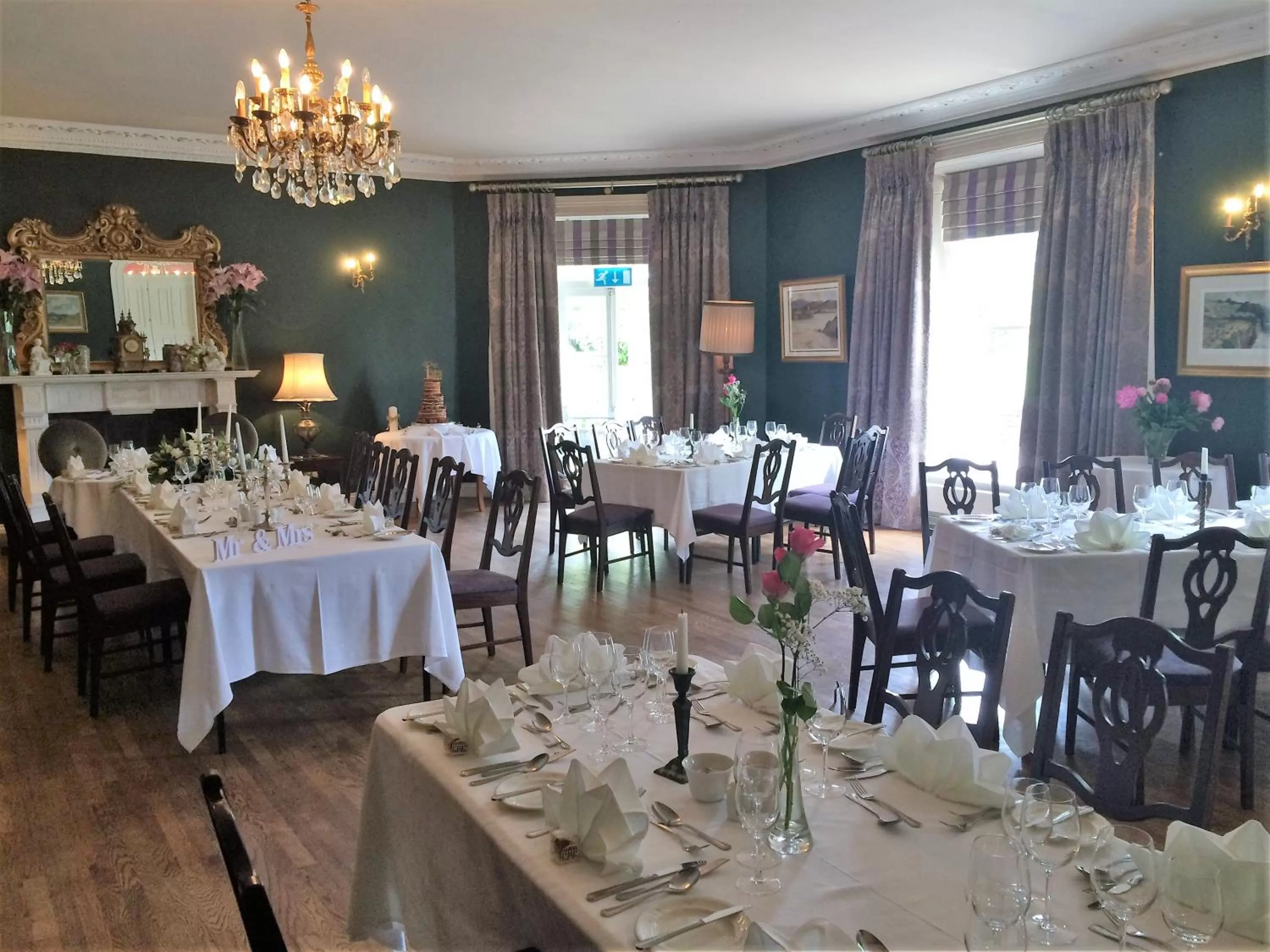 Dining area in Castle Grove Country House Hotel