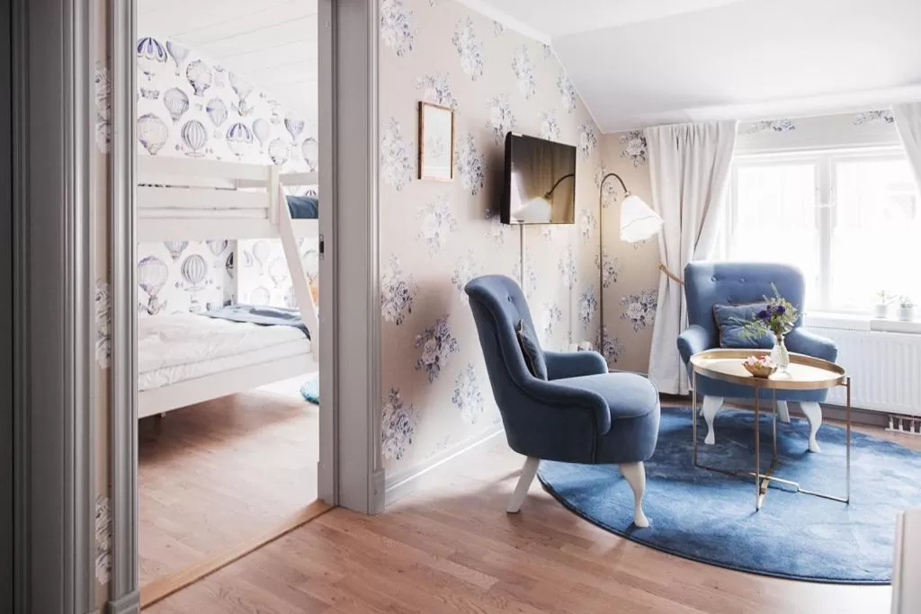 Bed in Hilma Winblads Bed & Breakfast