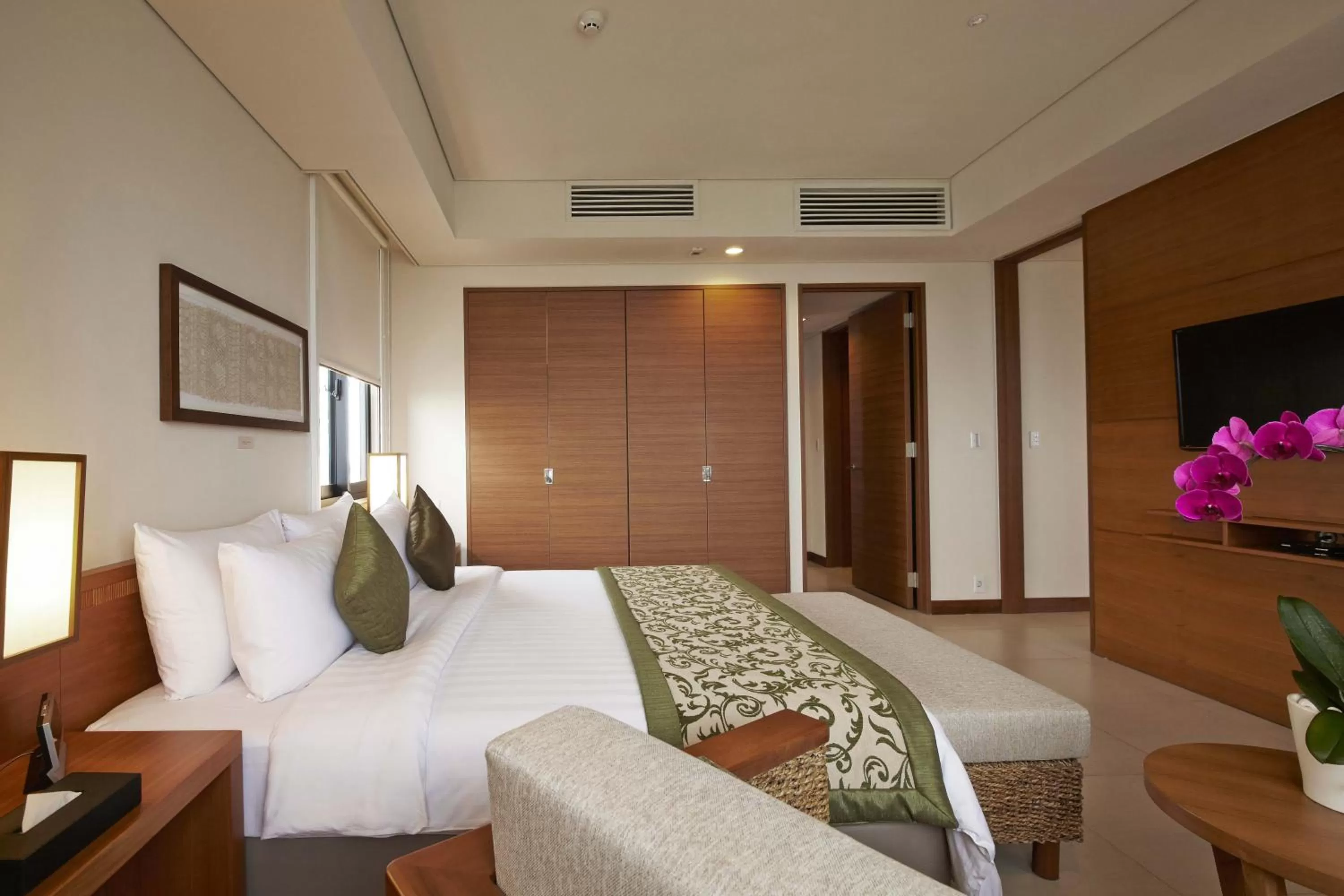 Photo of the whole room, Bed in Axia South Cikarang Service Apartment