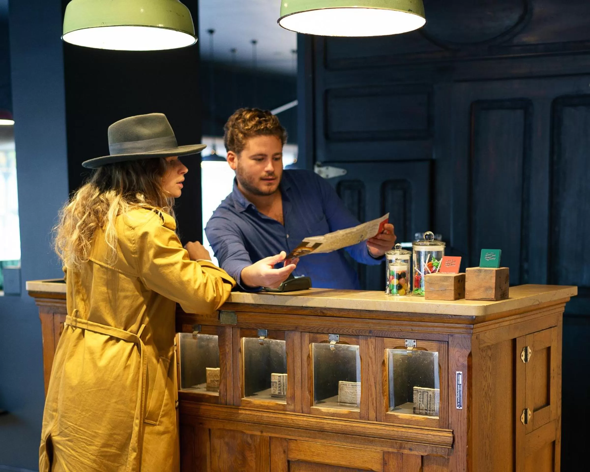 Lobby or reception in Hôtel Clarisse
