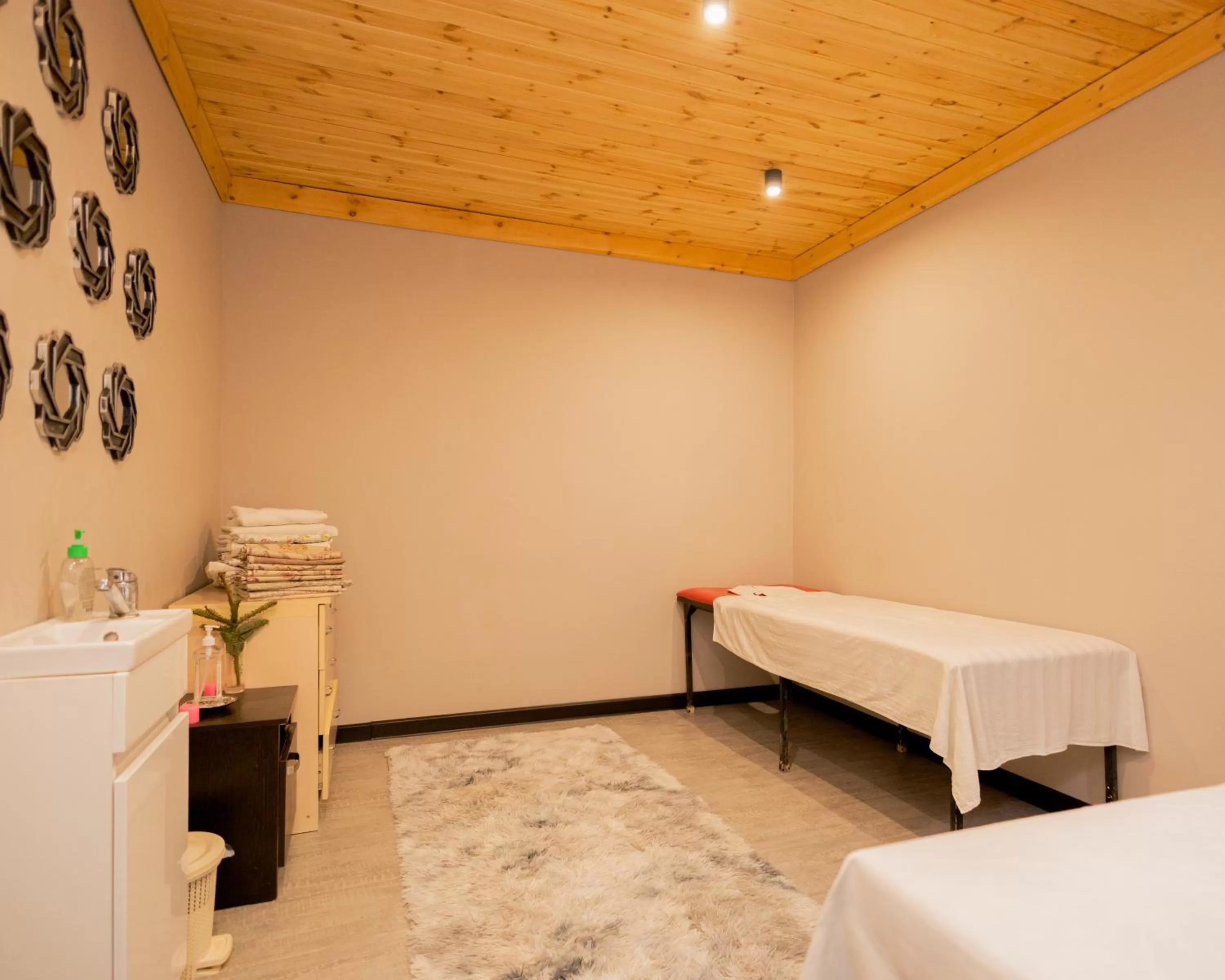 Sauna in "Rush Hotel"