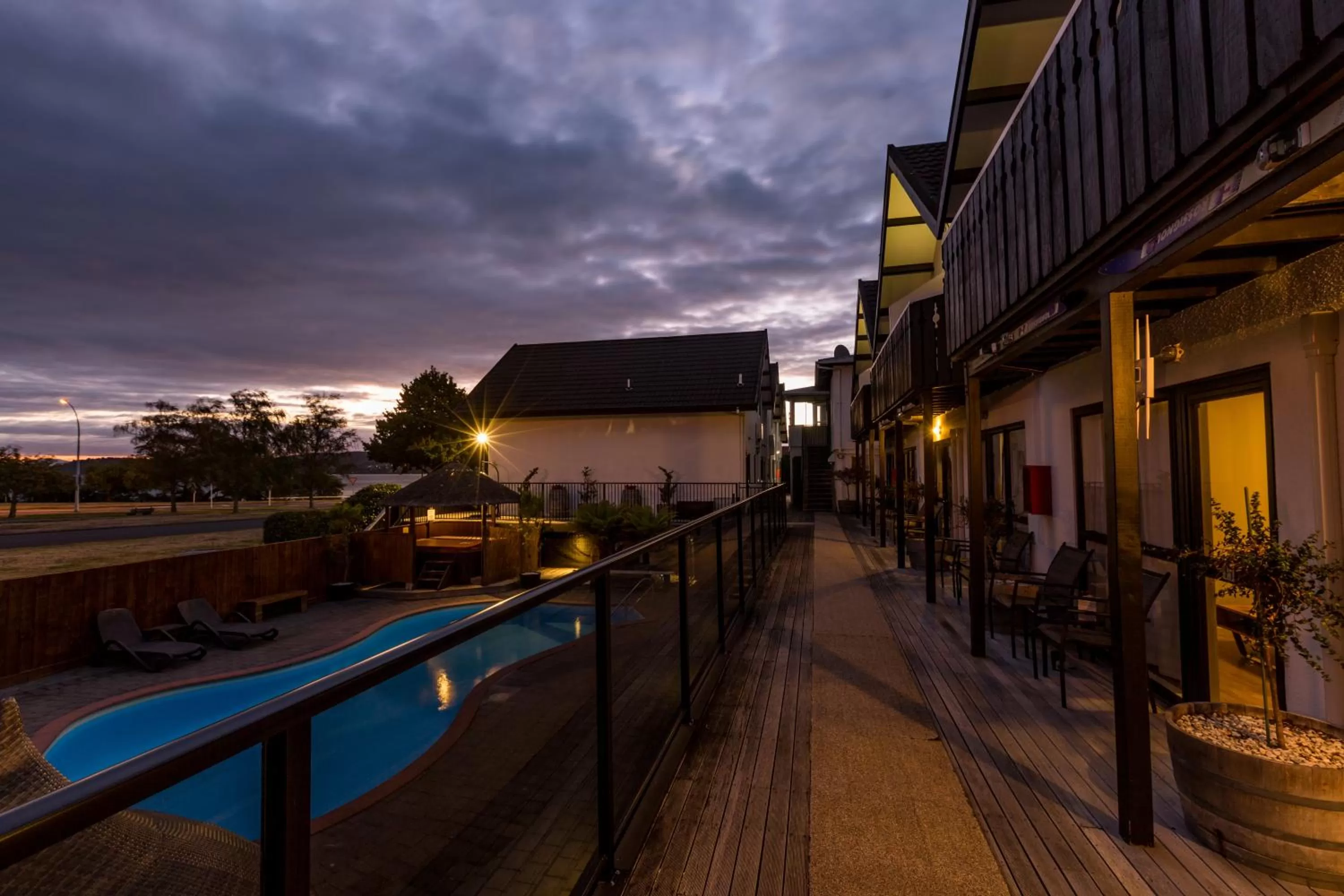 Property building in Le Chalet Suisse Motel Taupo