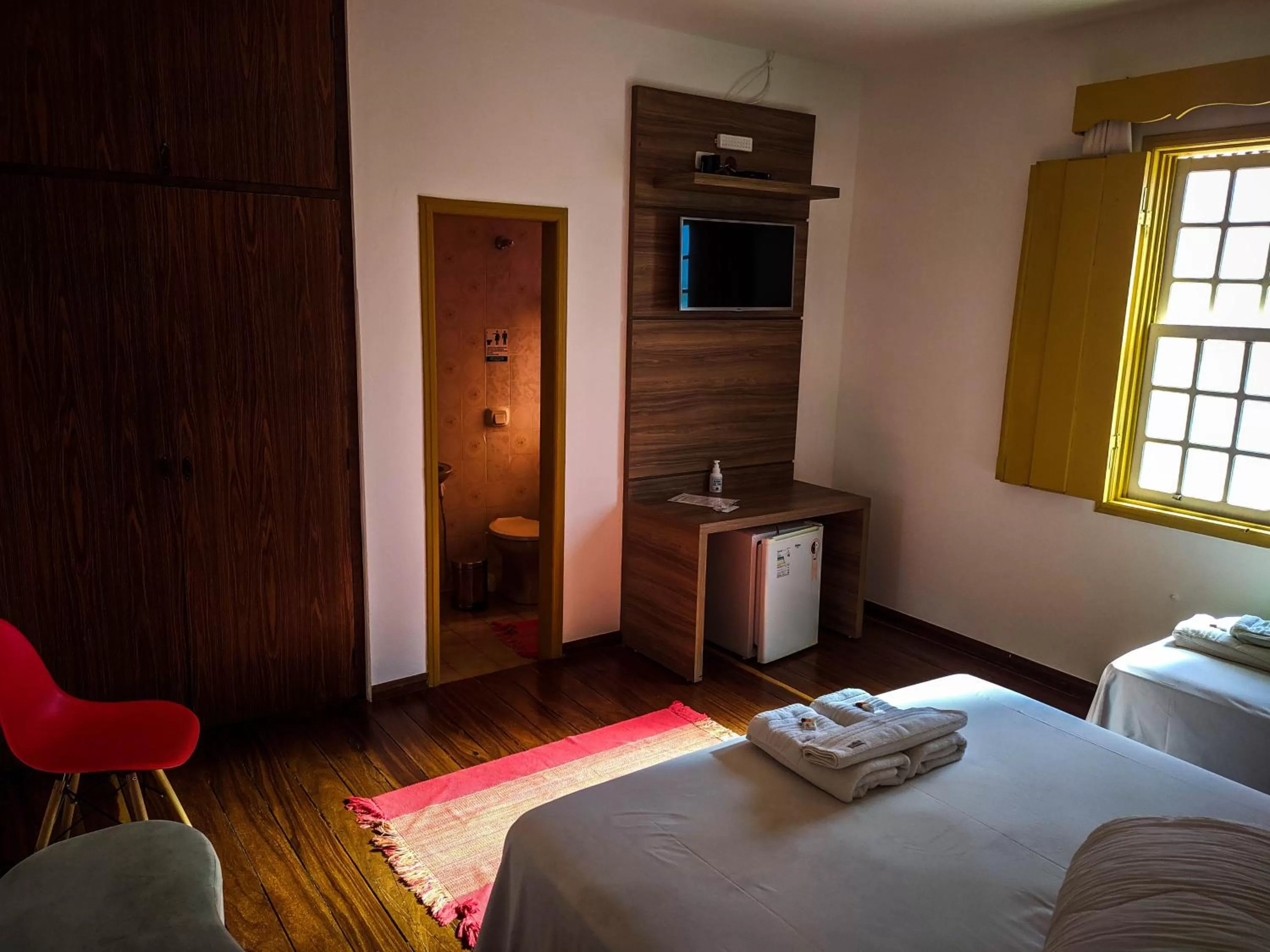 Bed in Pousada o Amanhecer