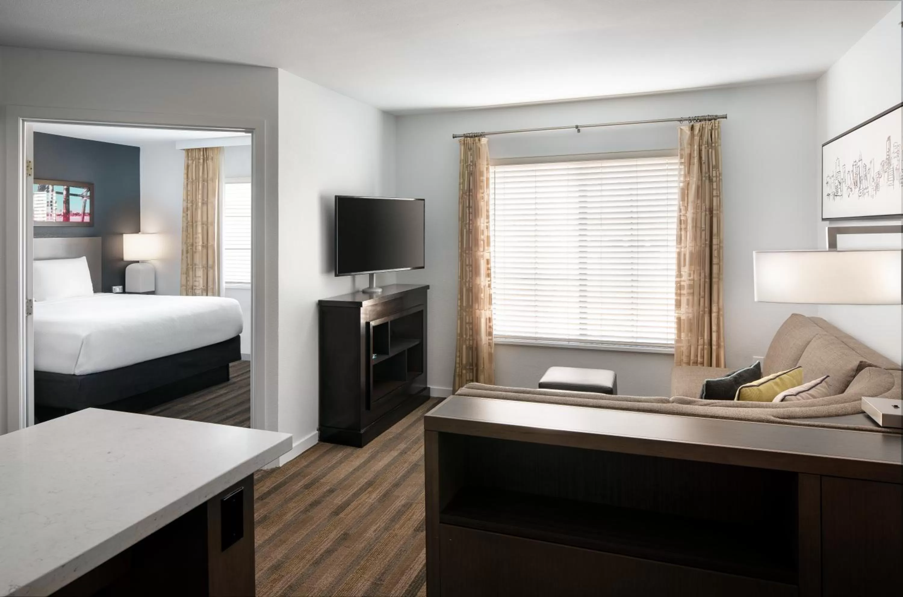 Bed in Hyatt House Denver Tech Center