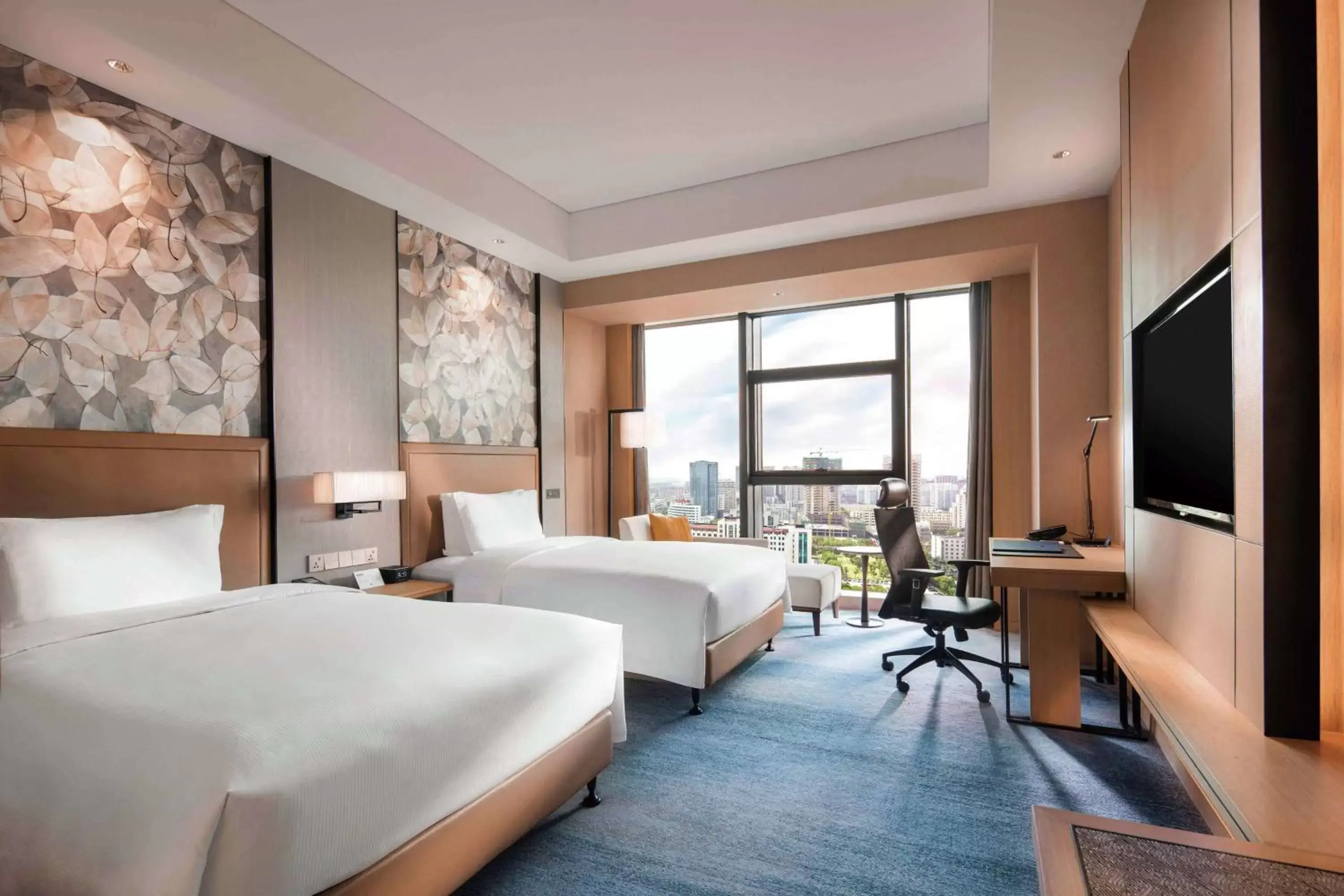 Twin Guest Room - High Floor in Doubletree By Hilton Yangzhou Twin Guest Room - High Floor in Doubletree By Hilton Yangzhou