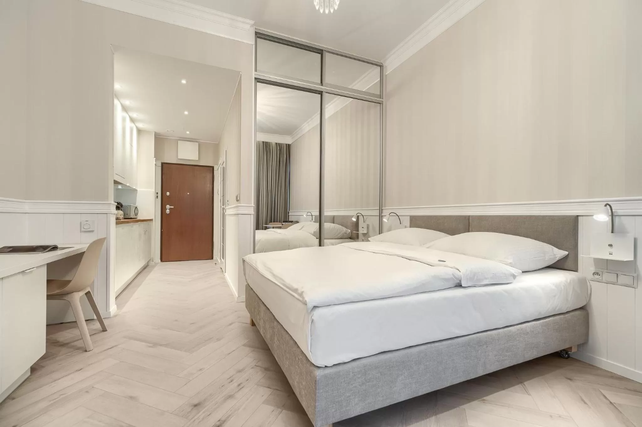 Living room, Bed in Dune Resort Mielno - A