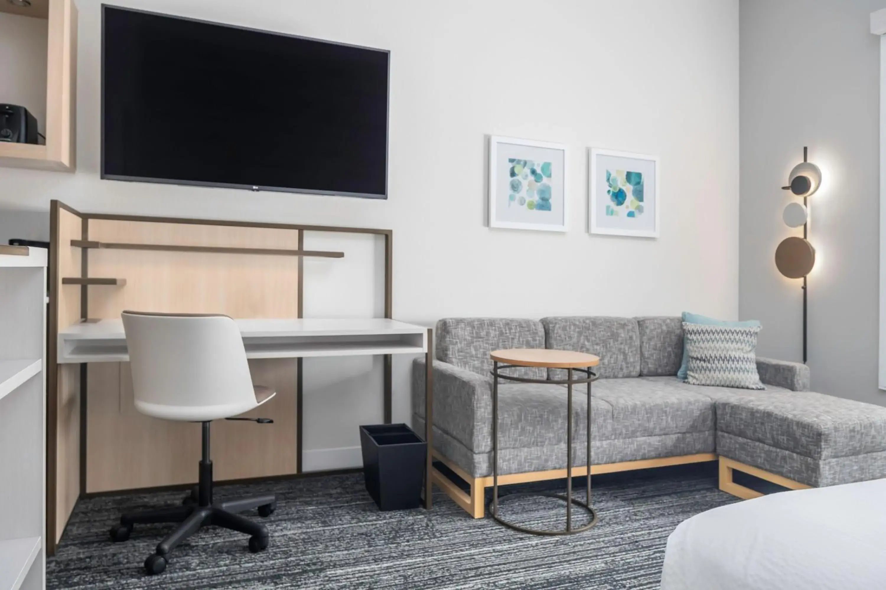 King Studio with Sofa Bed and Golf View - Hearing Accessible in TownePlace Suites by Marriott San Antonio Universal City, Live Oak King Studio with Sofa Bed and Golf View - Hearing Accessible in TownePlace Suites by Marriott San Antonio Universal City, Live Oak