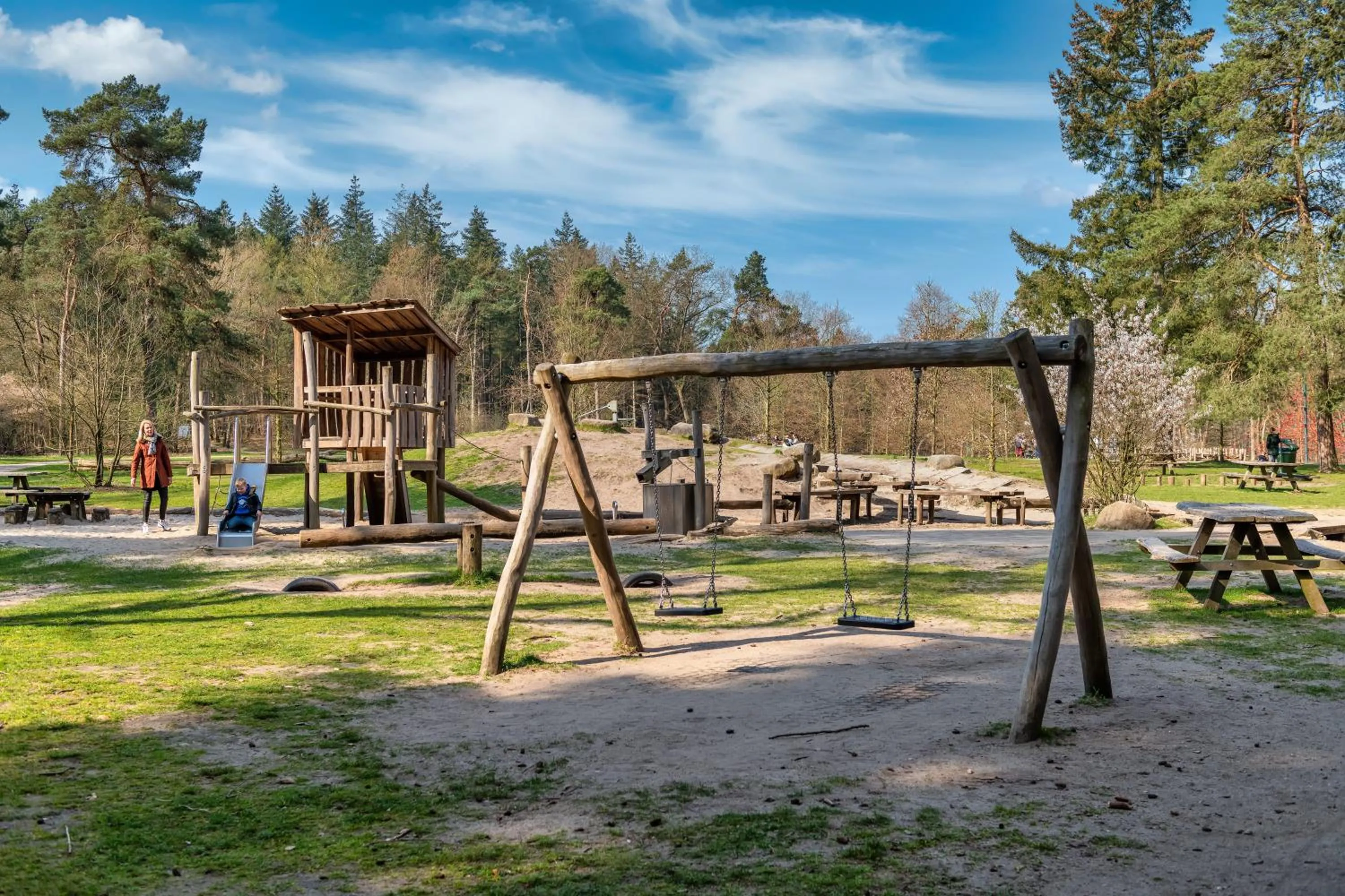 Children play ground in Stayokay Hostel Apeldoorn