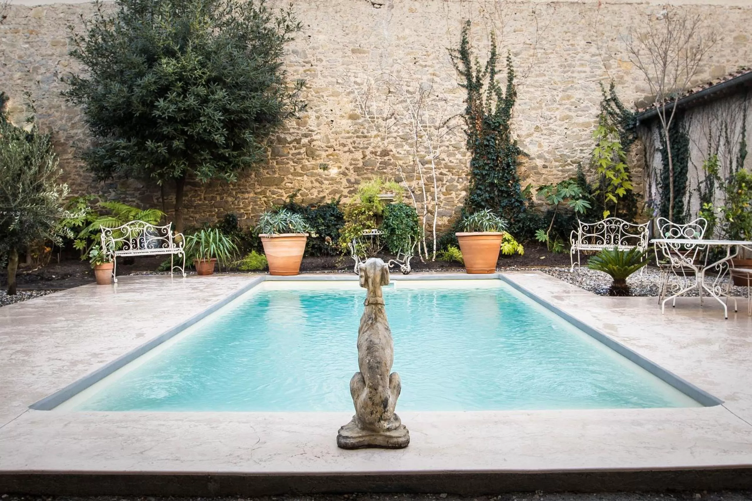 Swimming pool in Carcassonne Bed and Breakfast du Palais