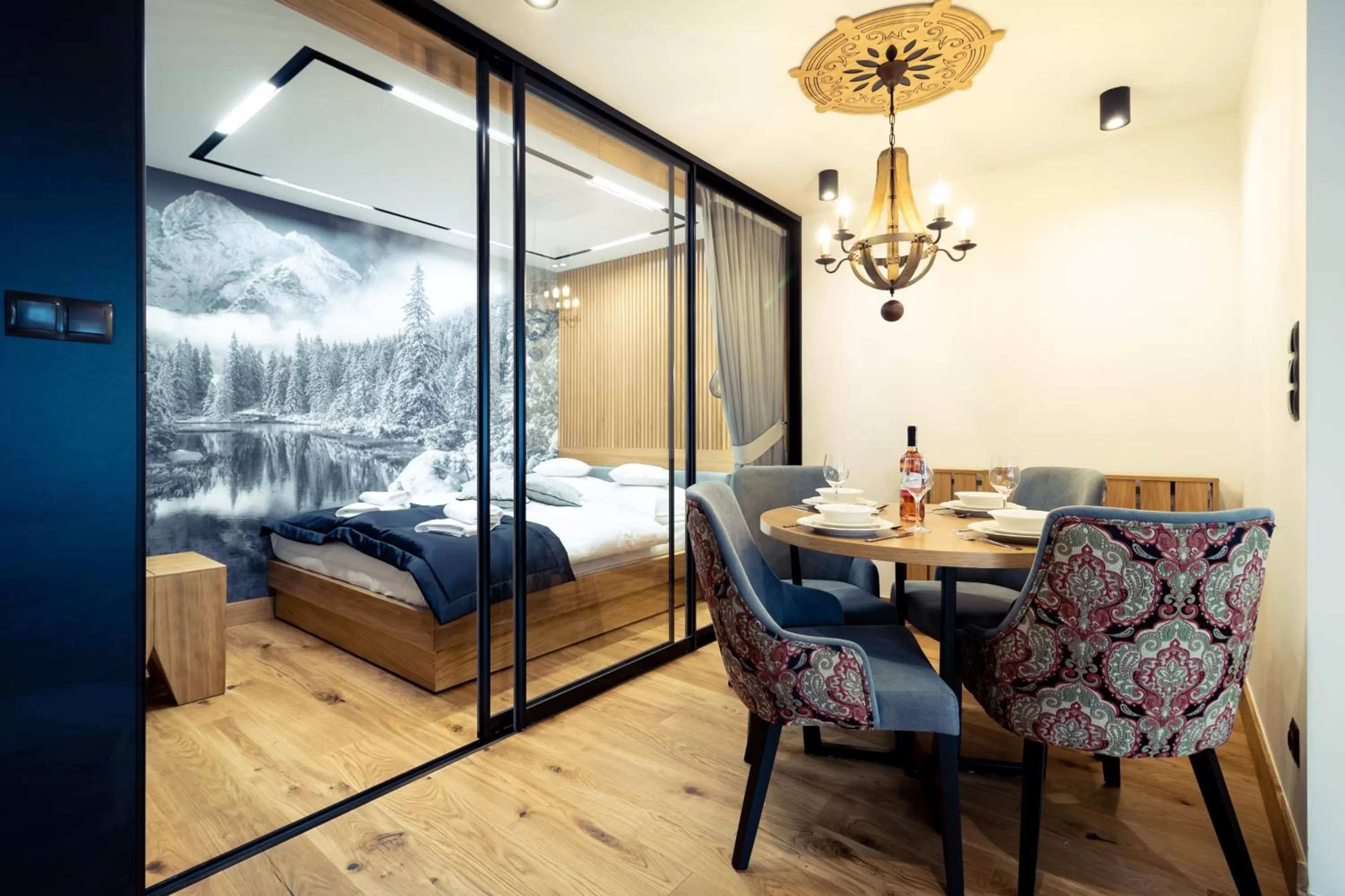 Bed in Jagiellońska Residence