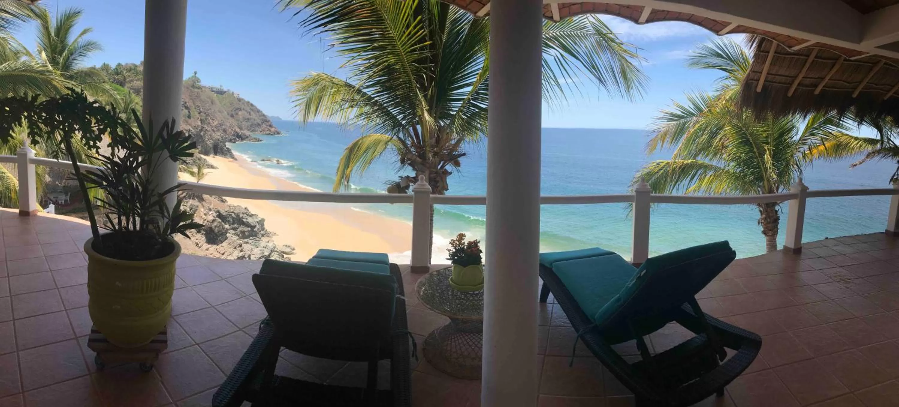 Sea view in Bungalows Lydia San Pancho