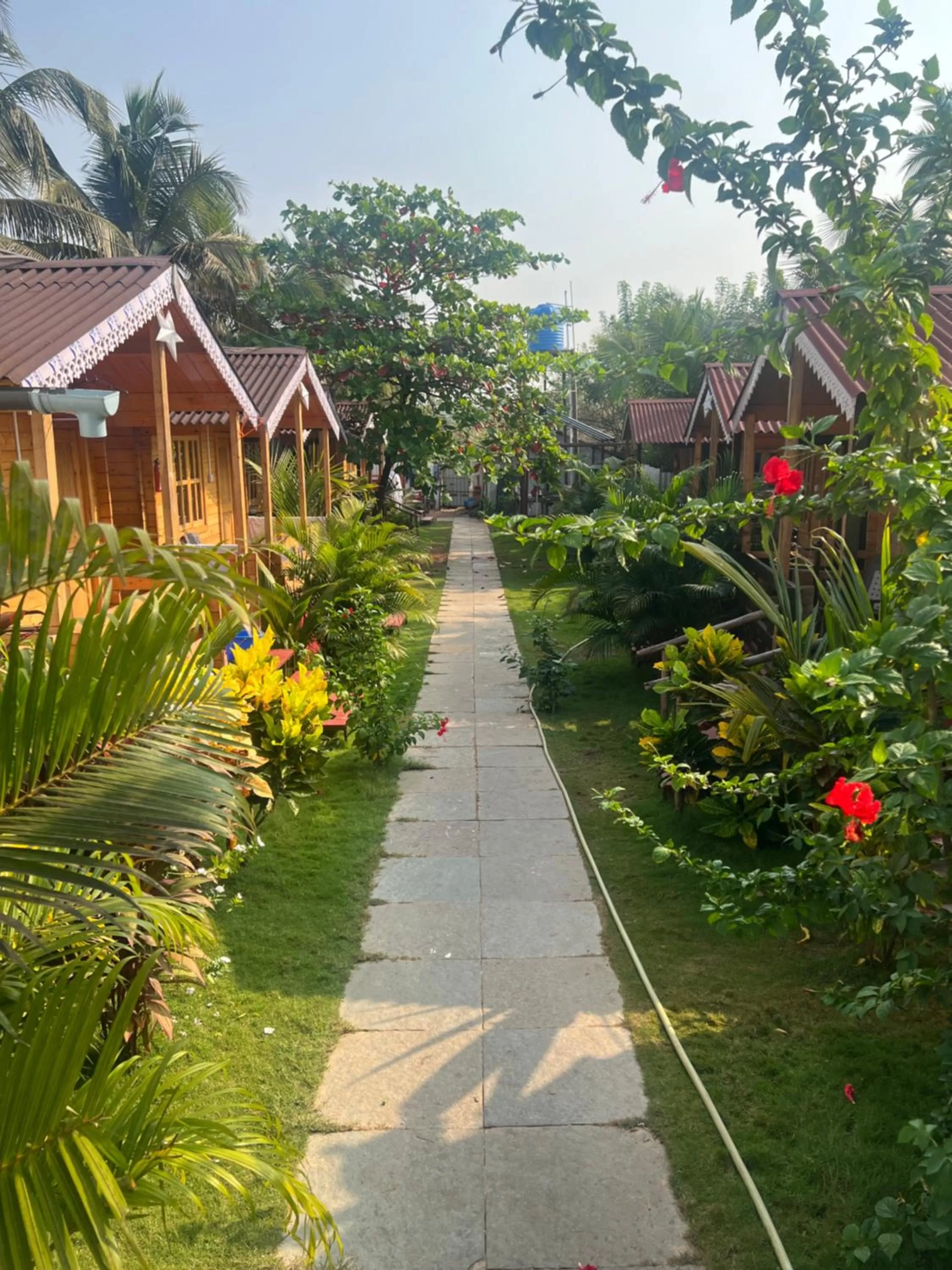 Garden in Happy Shack Beach And Wooden Huts