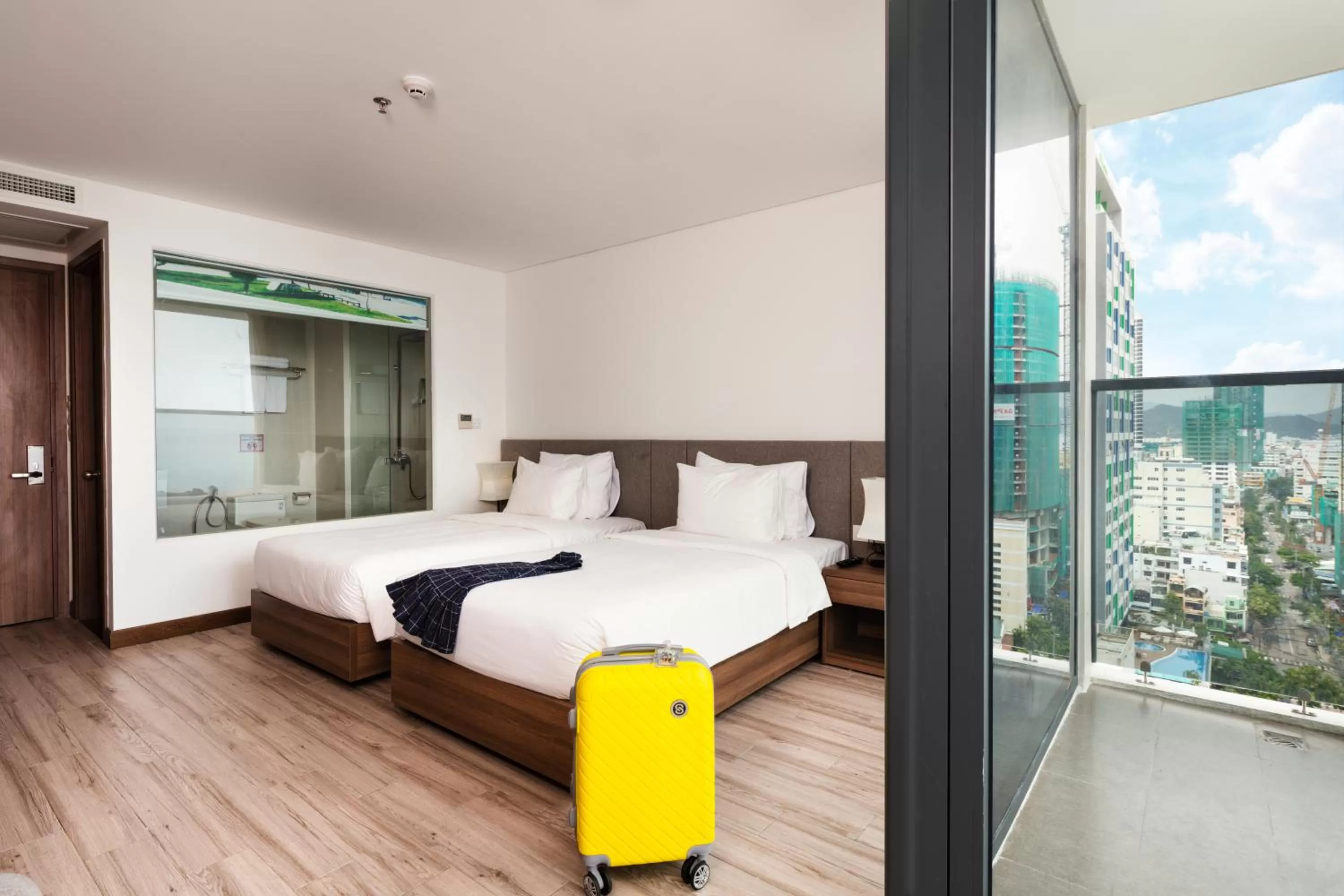 Balcony/Terrace, Bed in Gosia Hotel