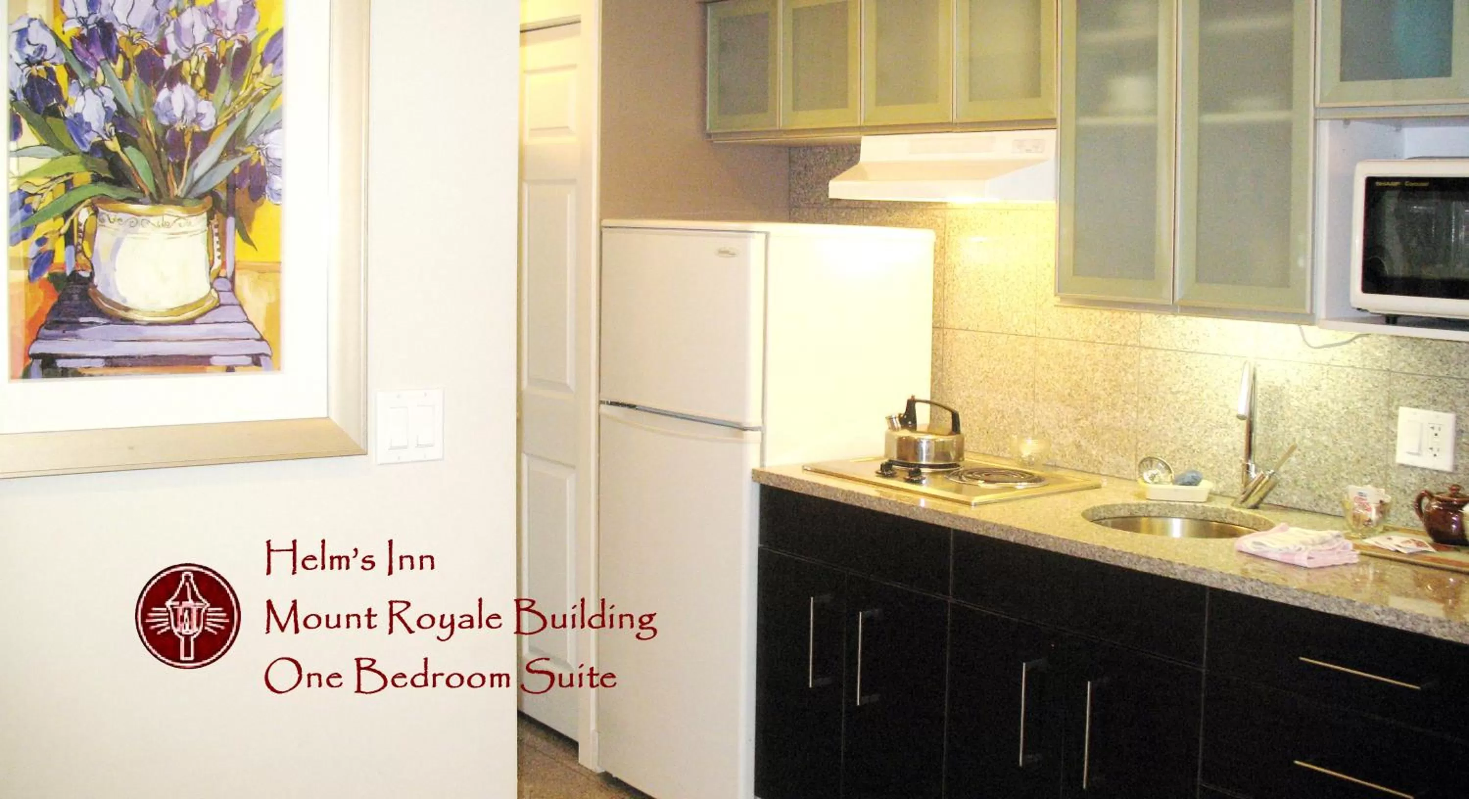 Kitchen or kitchenette in Helm's Inn