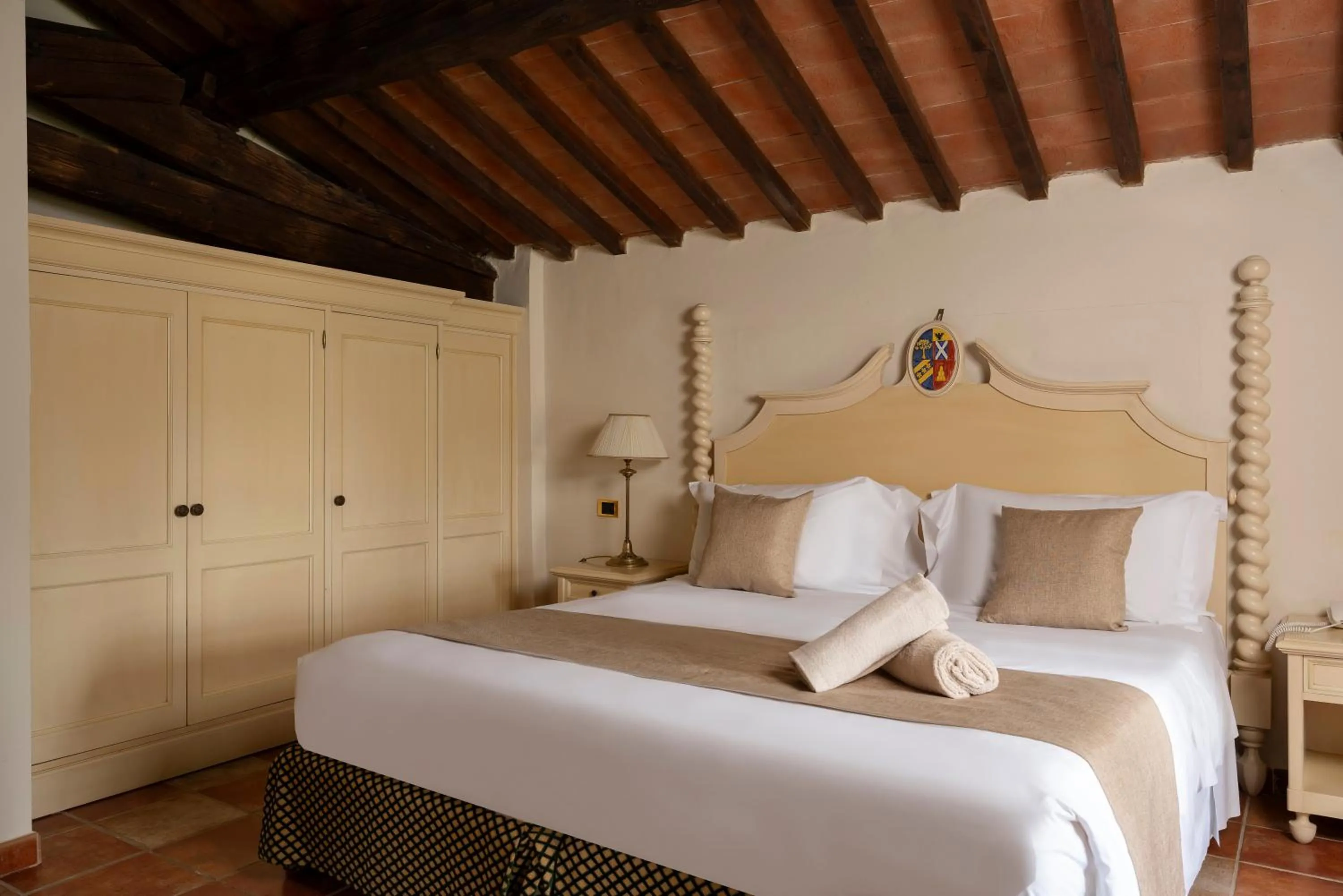 Bed in Castello di Leonina Relais - Adults Only