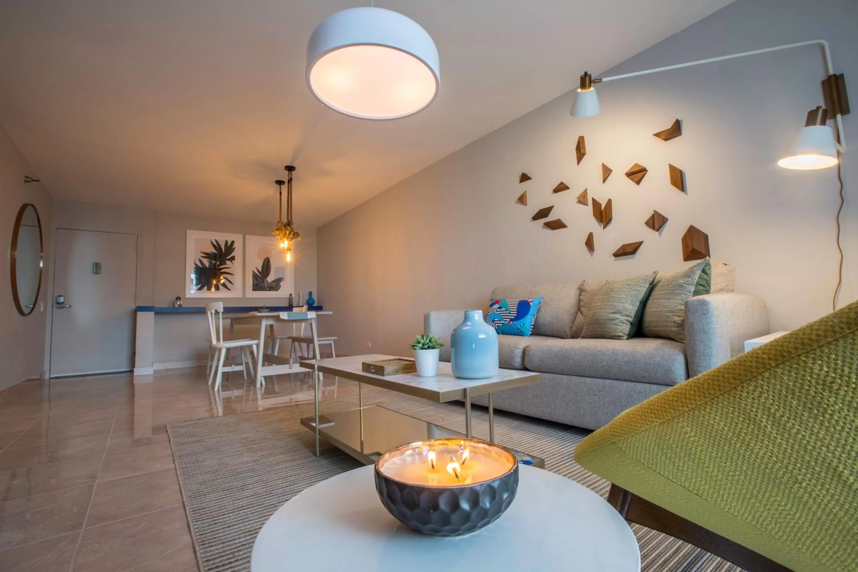 Living room, Seating Area in OCEAN VIEW DELUXE SUITE: PVT. BEACH & POOL