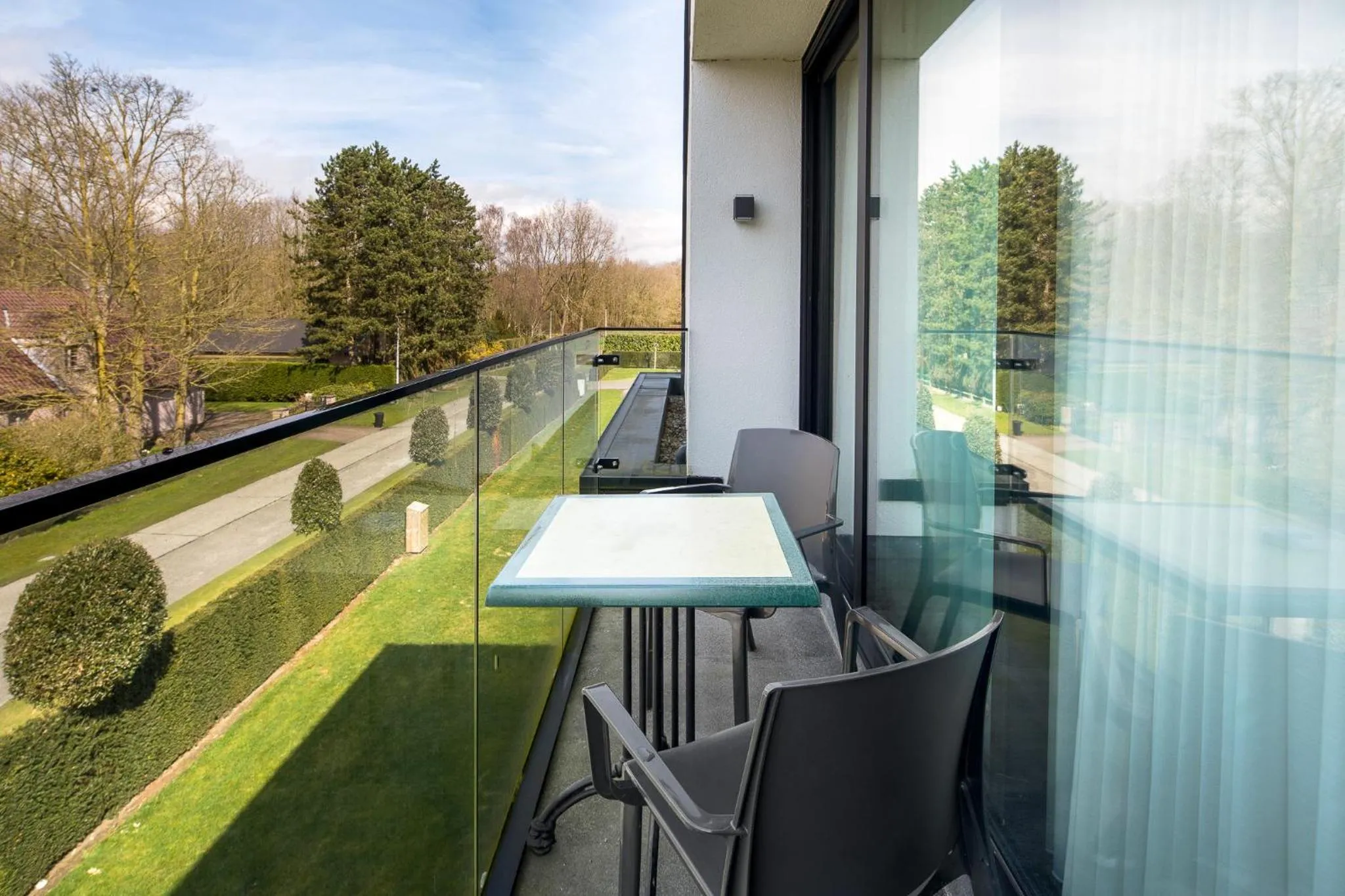 Balcony/Terrace in Hotel Restaurant Weinebrugge