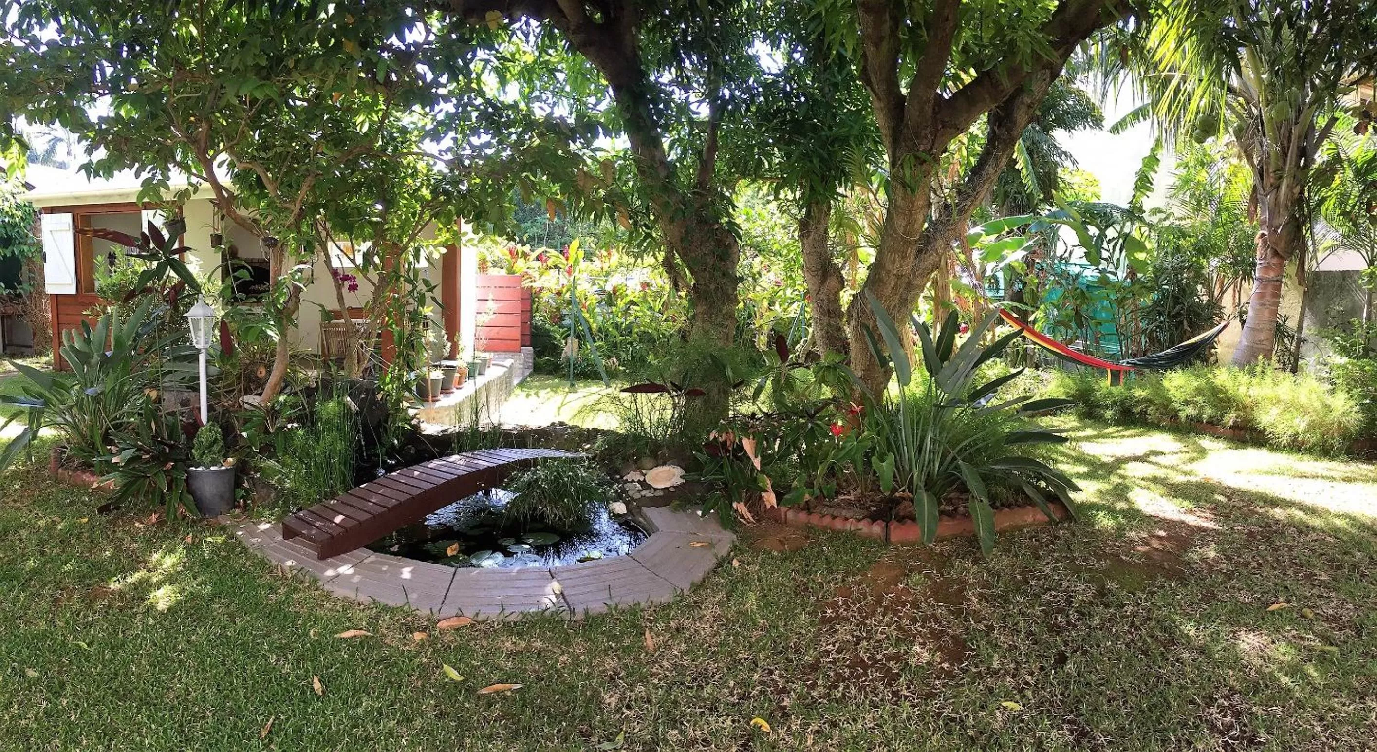 Garden view in La Case O zoizos