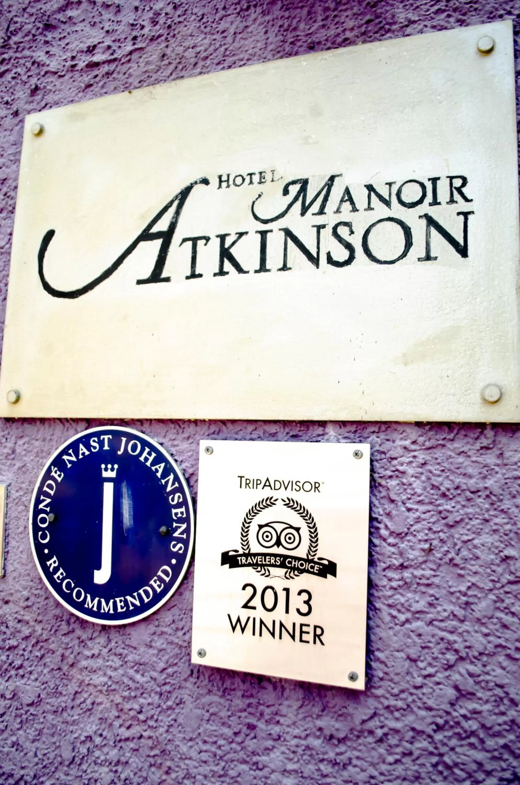 Logo/Certificate/Sign, Property Logo/Sign in Hotel Manoir Atkinson