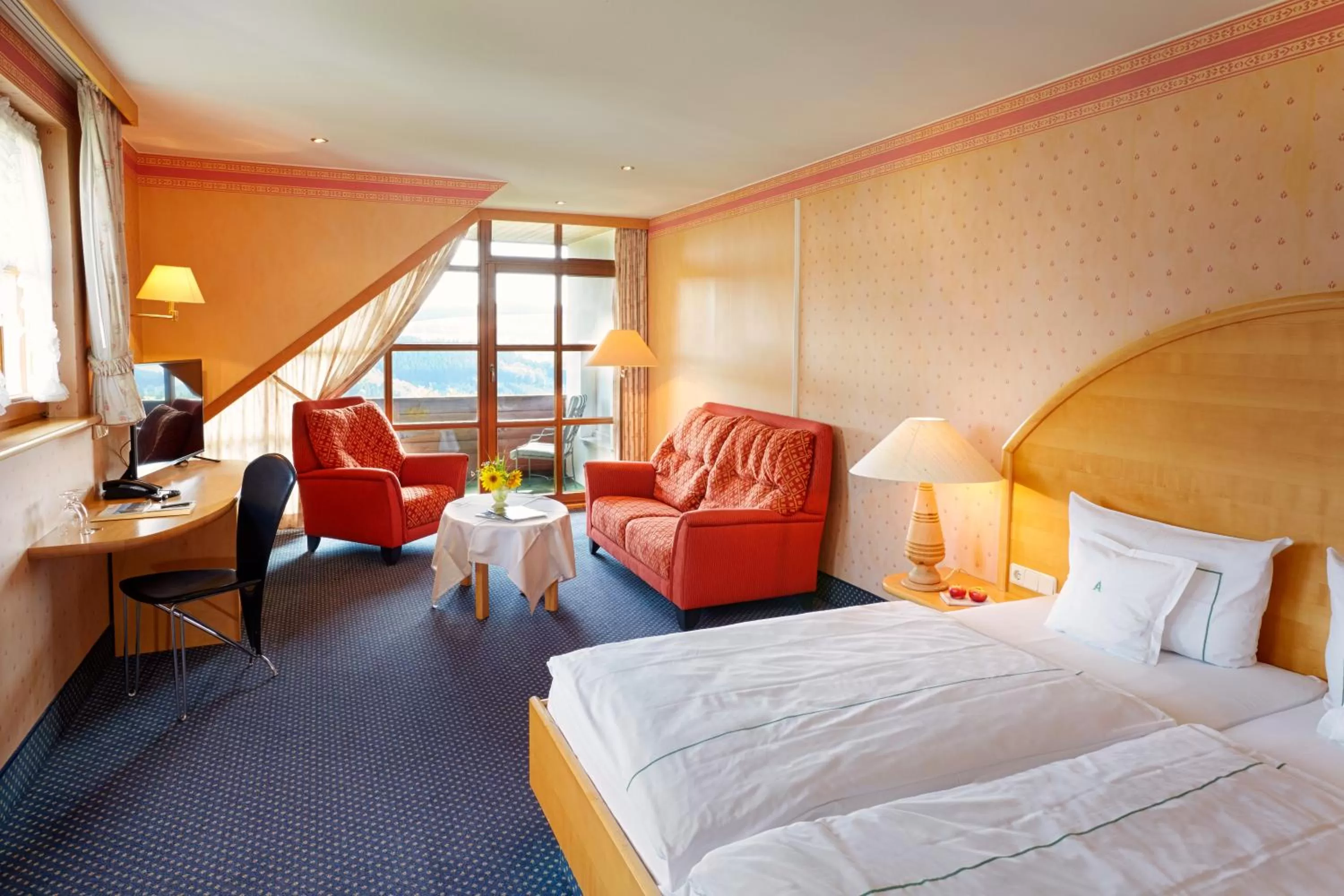 Balcony/Terrace, Bed in Waldhaus Ohlenbach