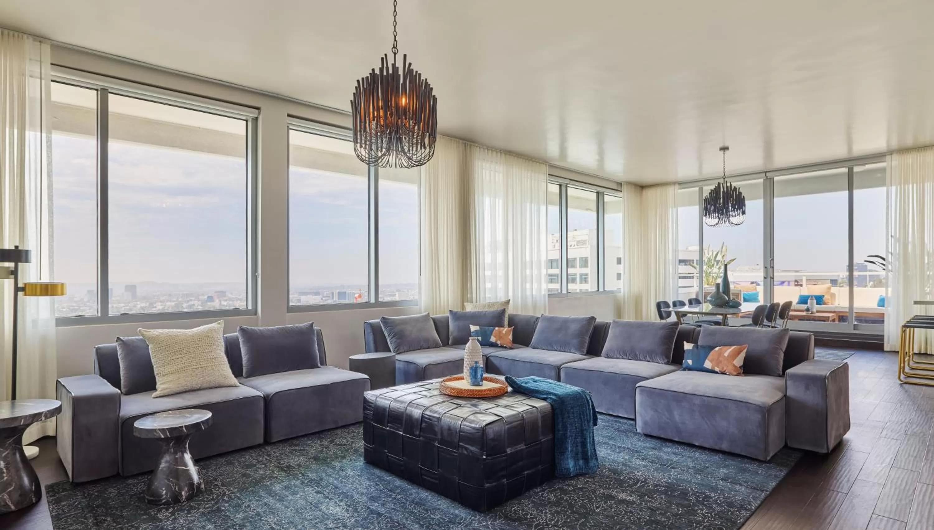 Living room in Andaz West Hollywood, By Hyatt