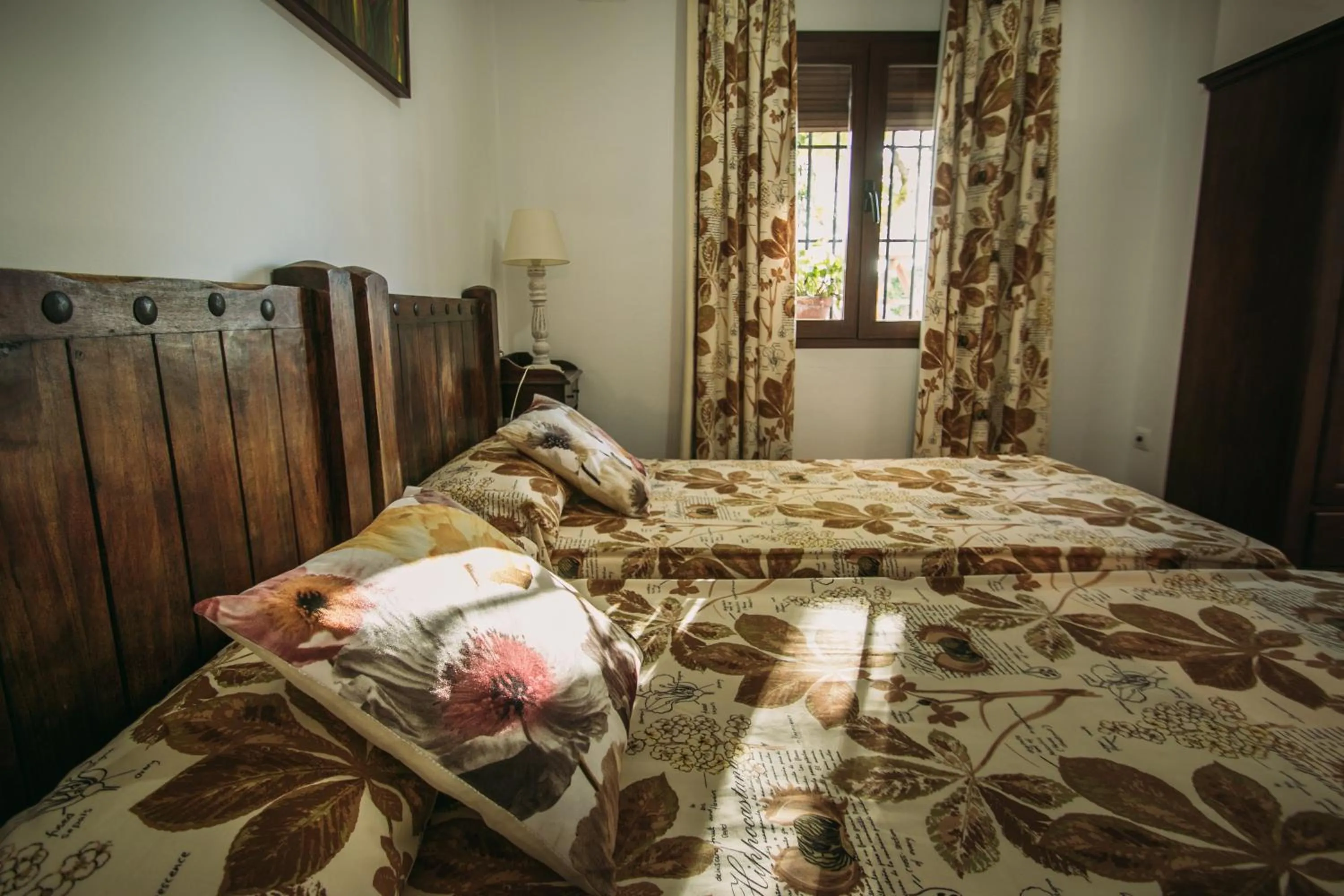 Decorative detail, Bed in Hotel Valsequillo