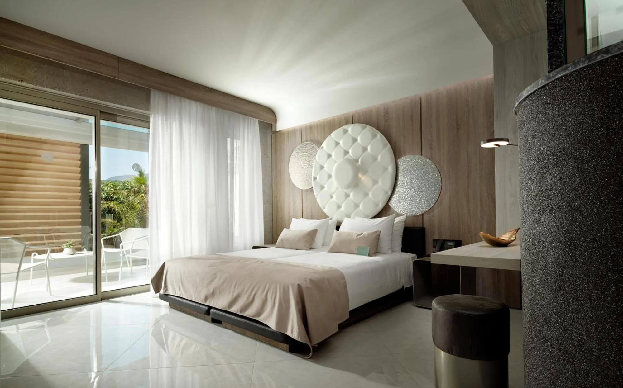 Bedroom, Bed in Nautilux Rethymno by Mage Hotels