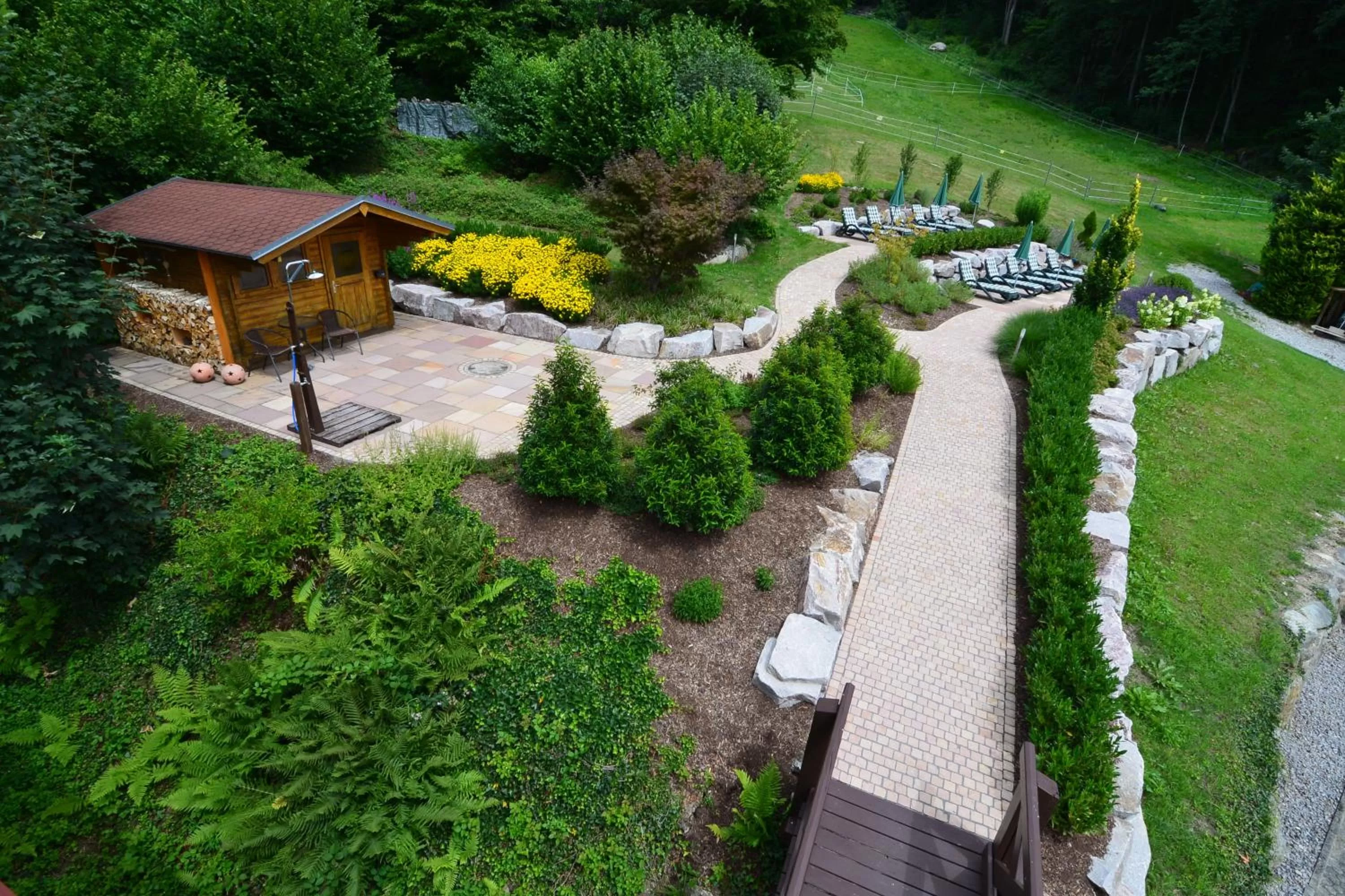 Garden, Bird's-eye View in RelaxHotel Tannenhof