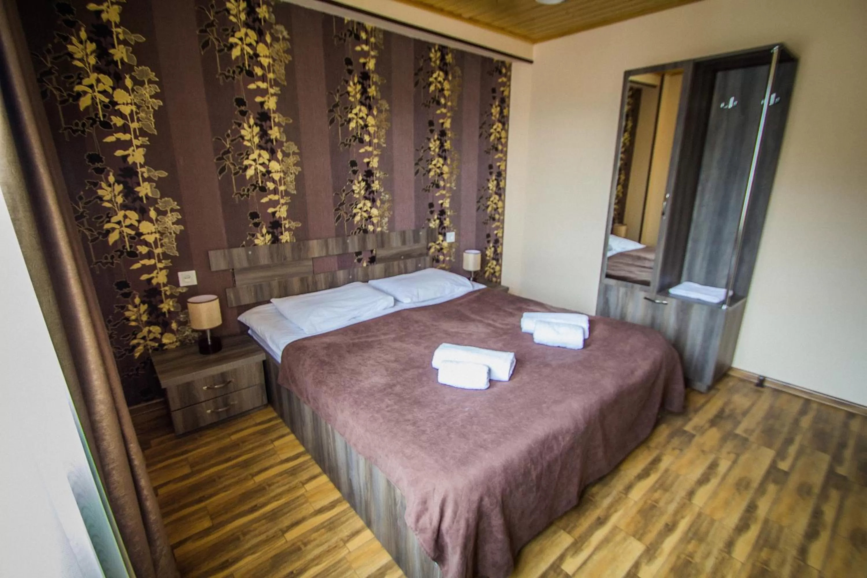 Bed in Hotel Svanseti