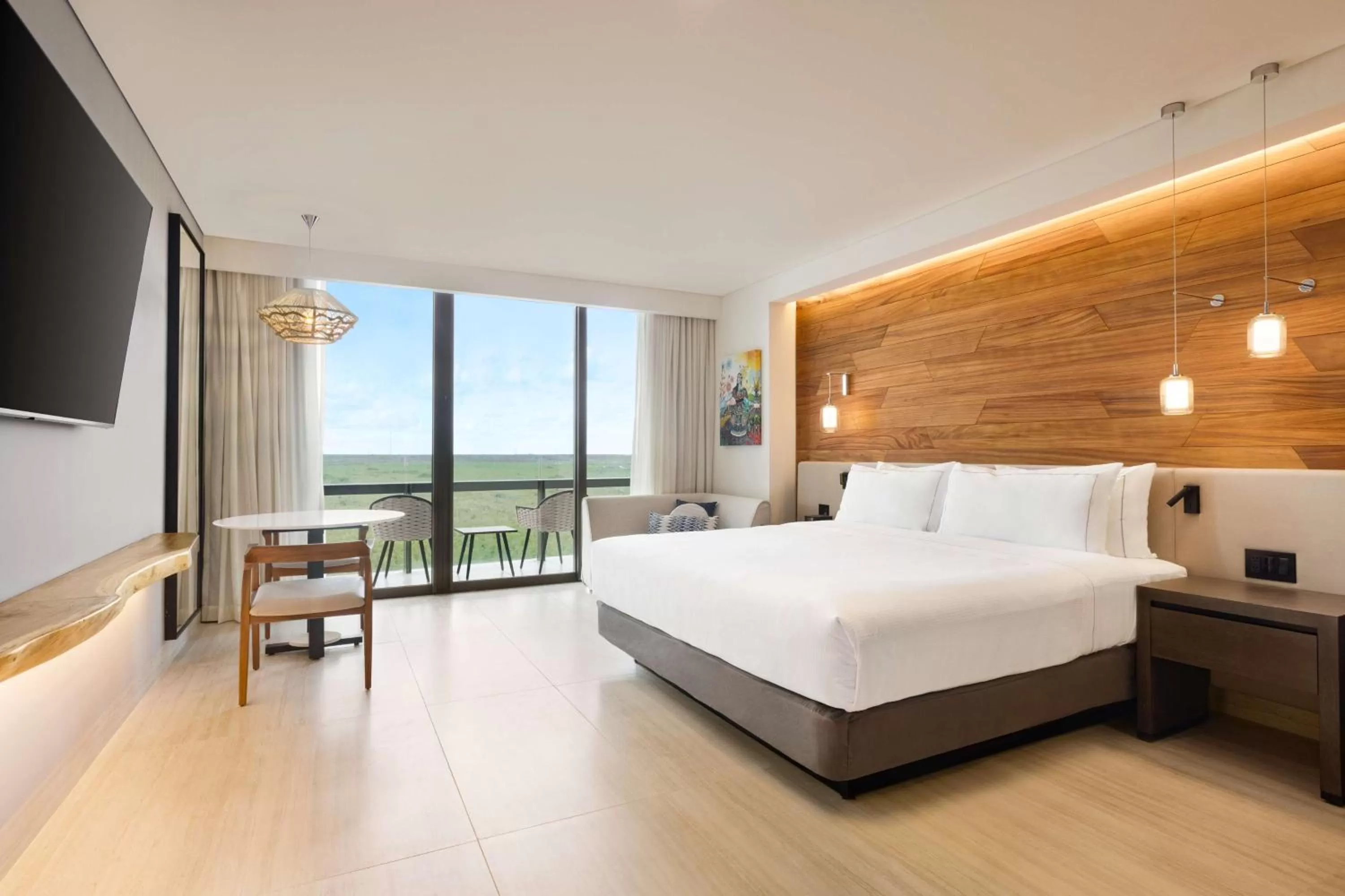 Bedroom, Bed in Hilton Cancun, an All-Inclusive Resort