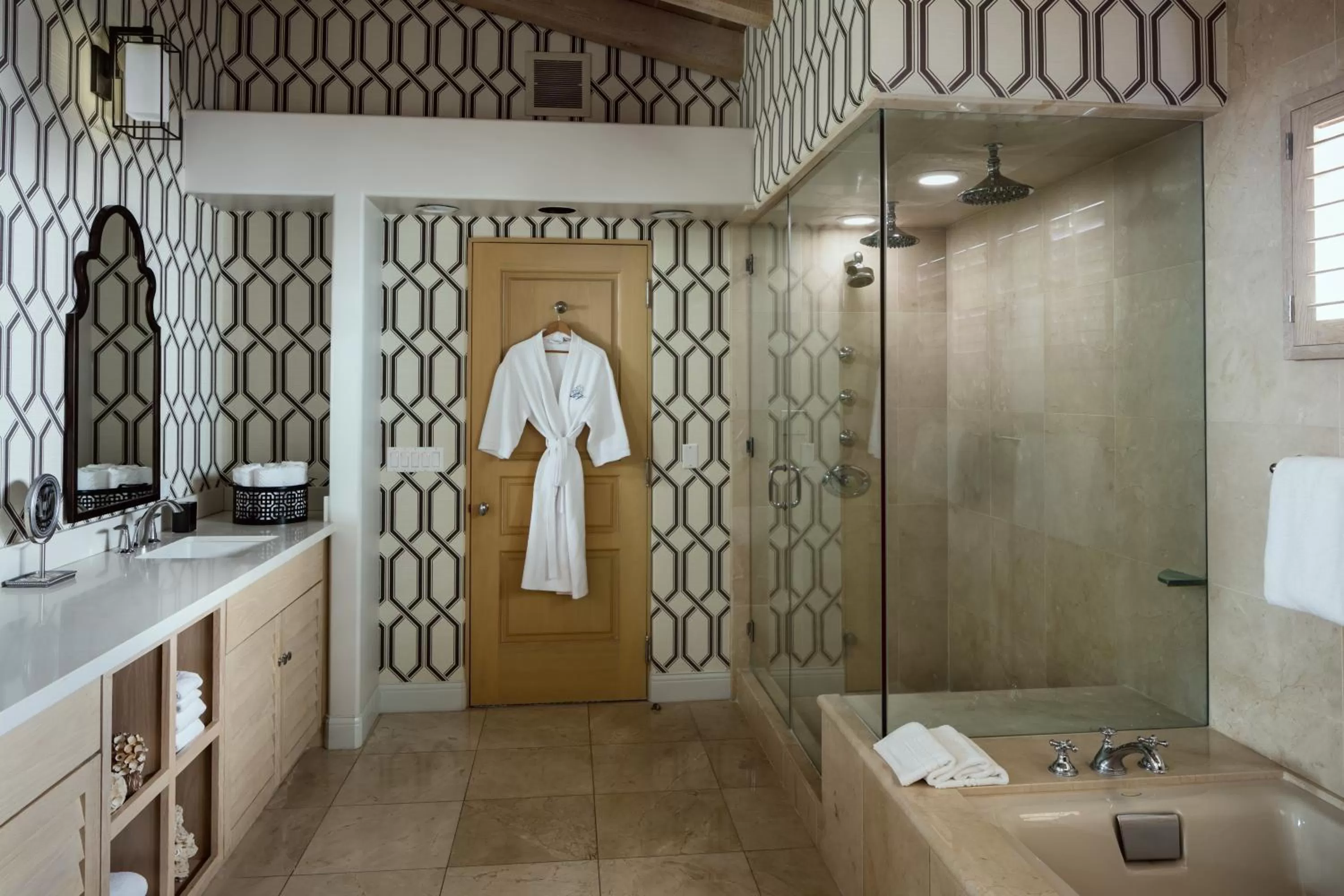 Shower in La Valencia Hotel