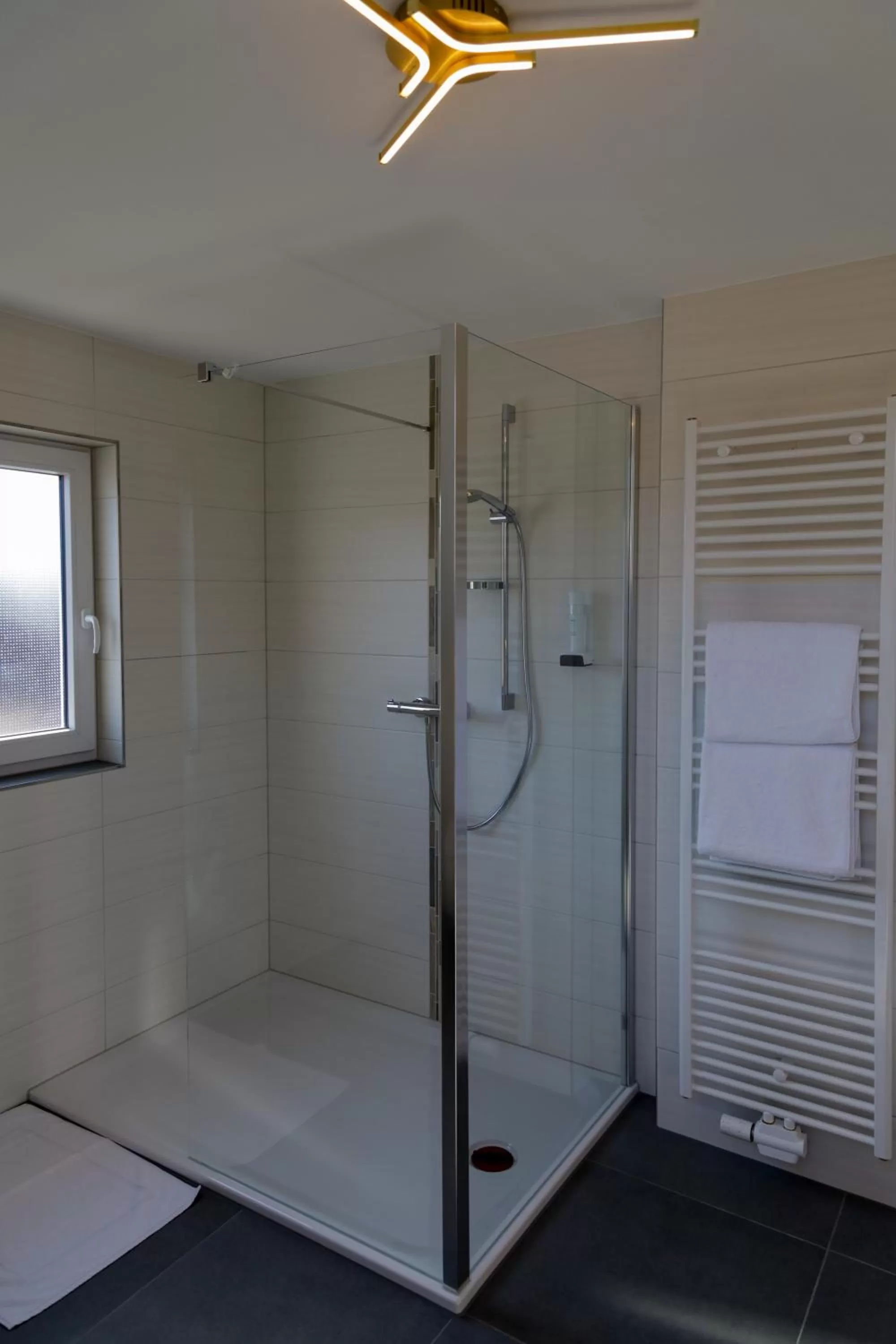 Shower in Hotel Brasserie Chaussee