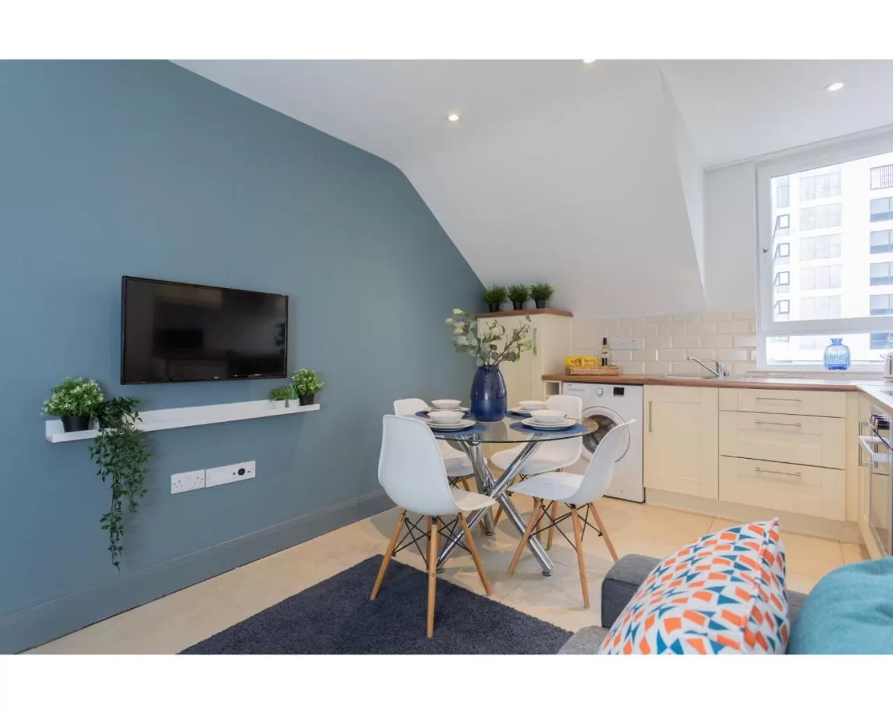 Living room in Central Belfast Apartments Camden Street