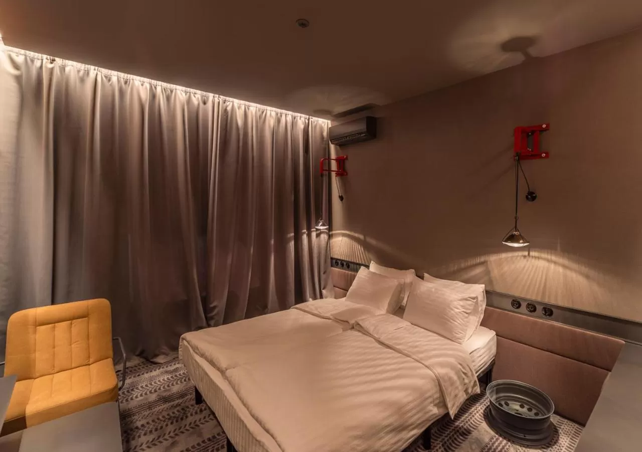 Bed in Дизайн-готель ROAD