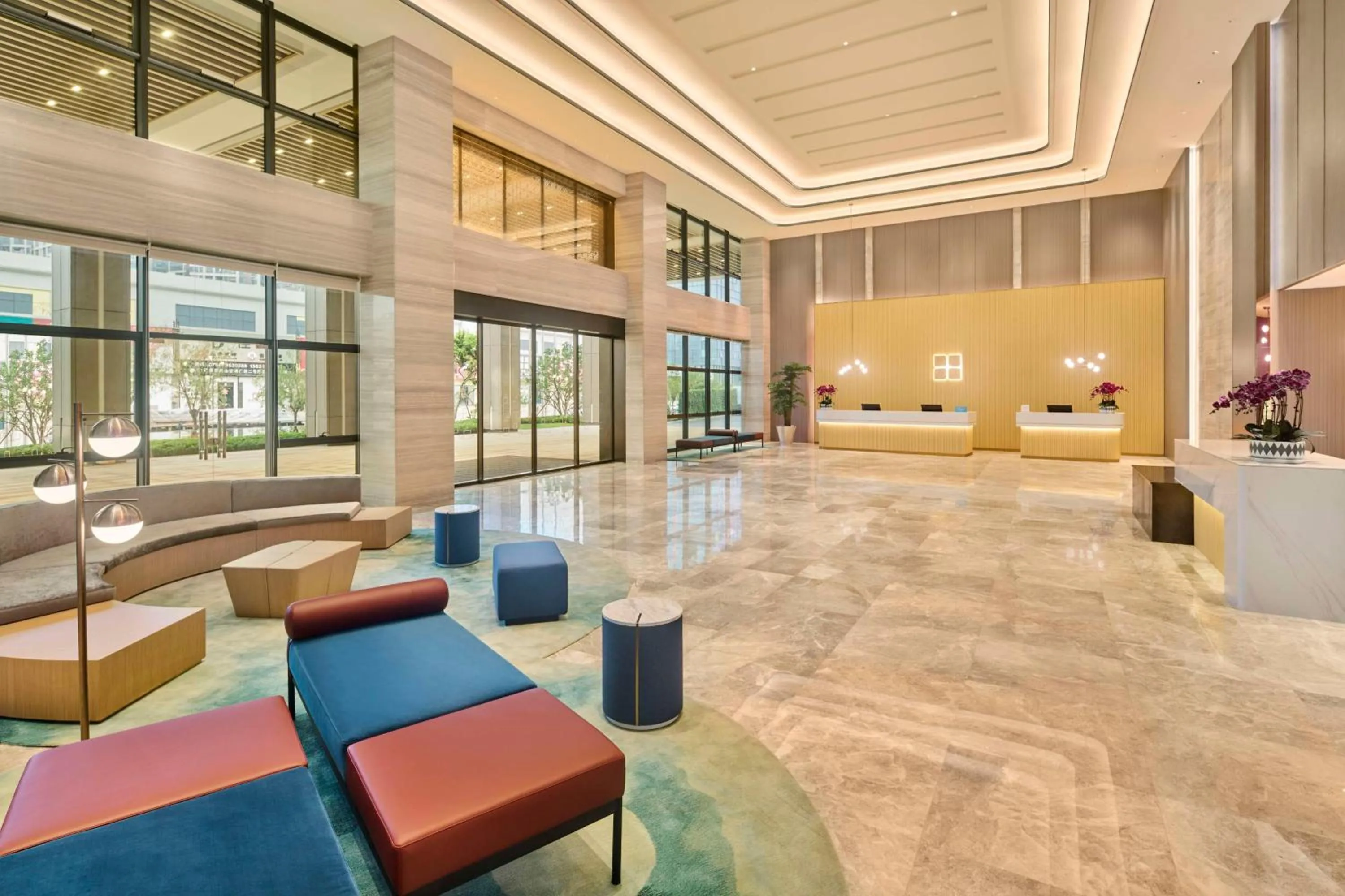 Lobby or reception in Hilton Garden Inn Zhuhai Jinan University