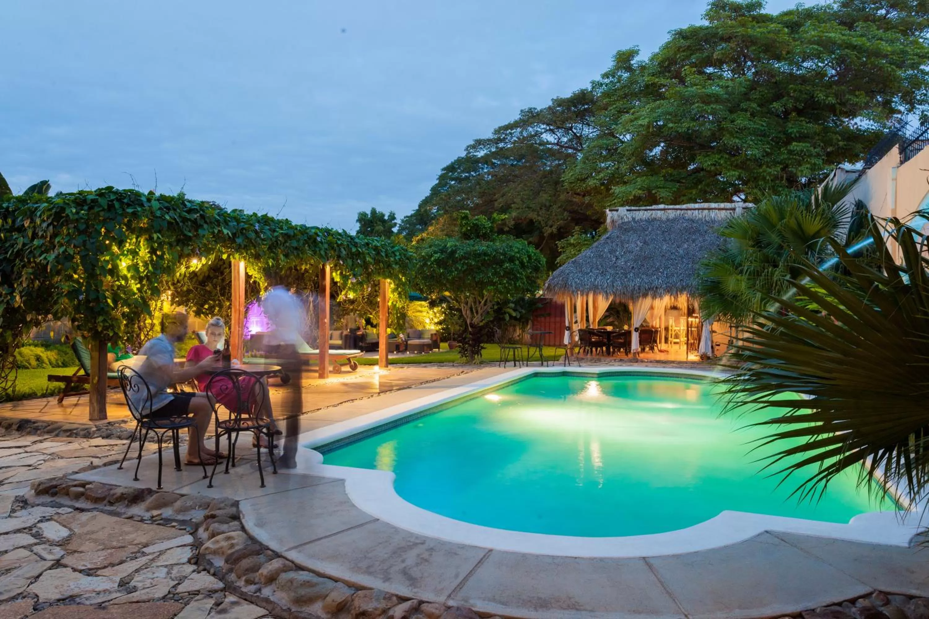 Swimming pool in Hotel Los Robles, Managua, Nicaragua