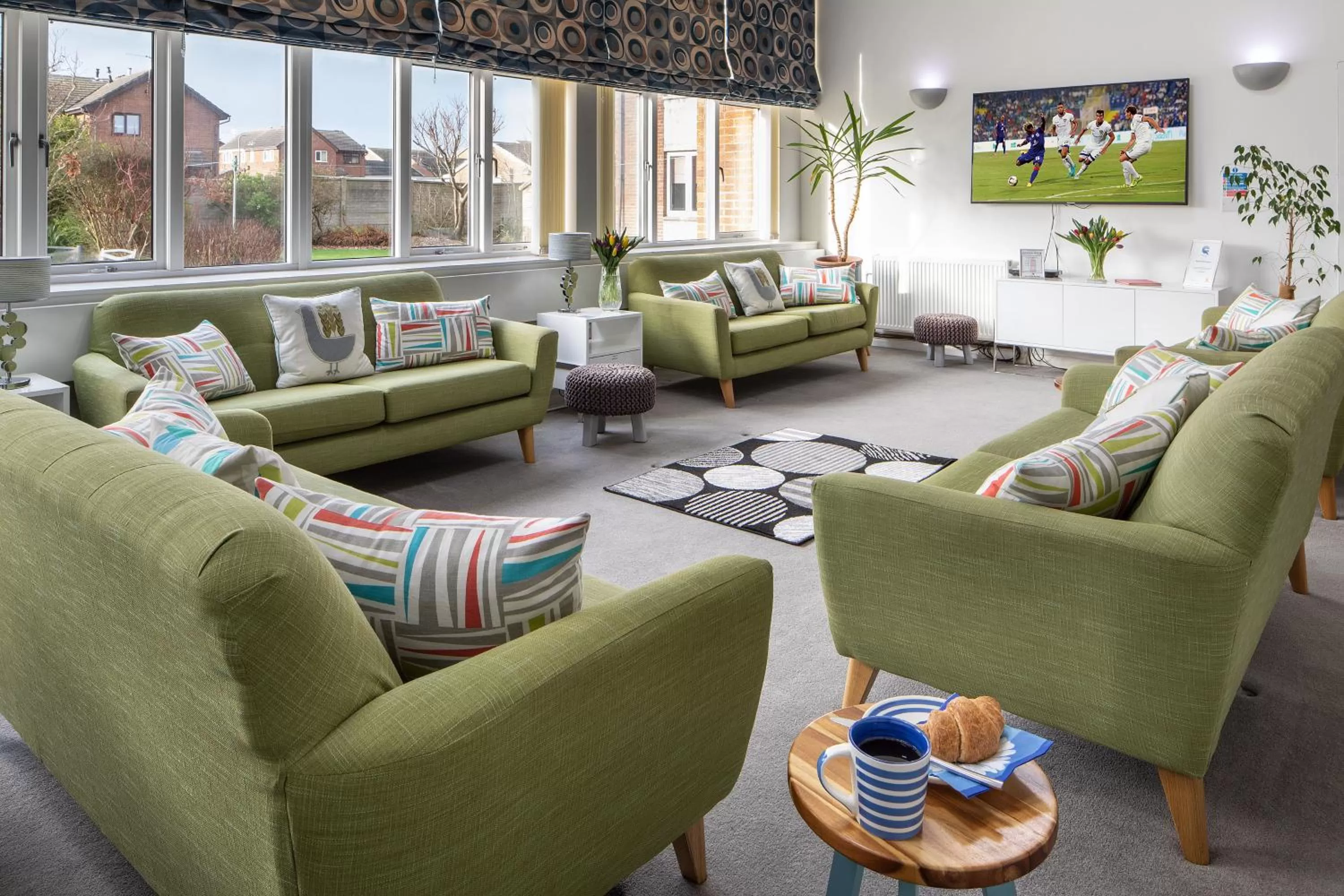 Communal lounge/ TV room in West Point House