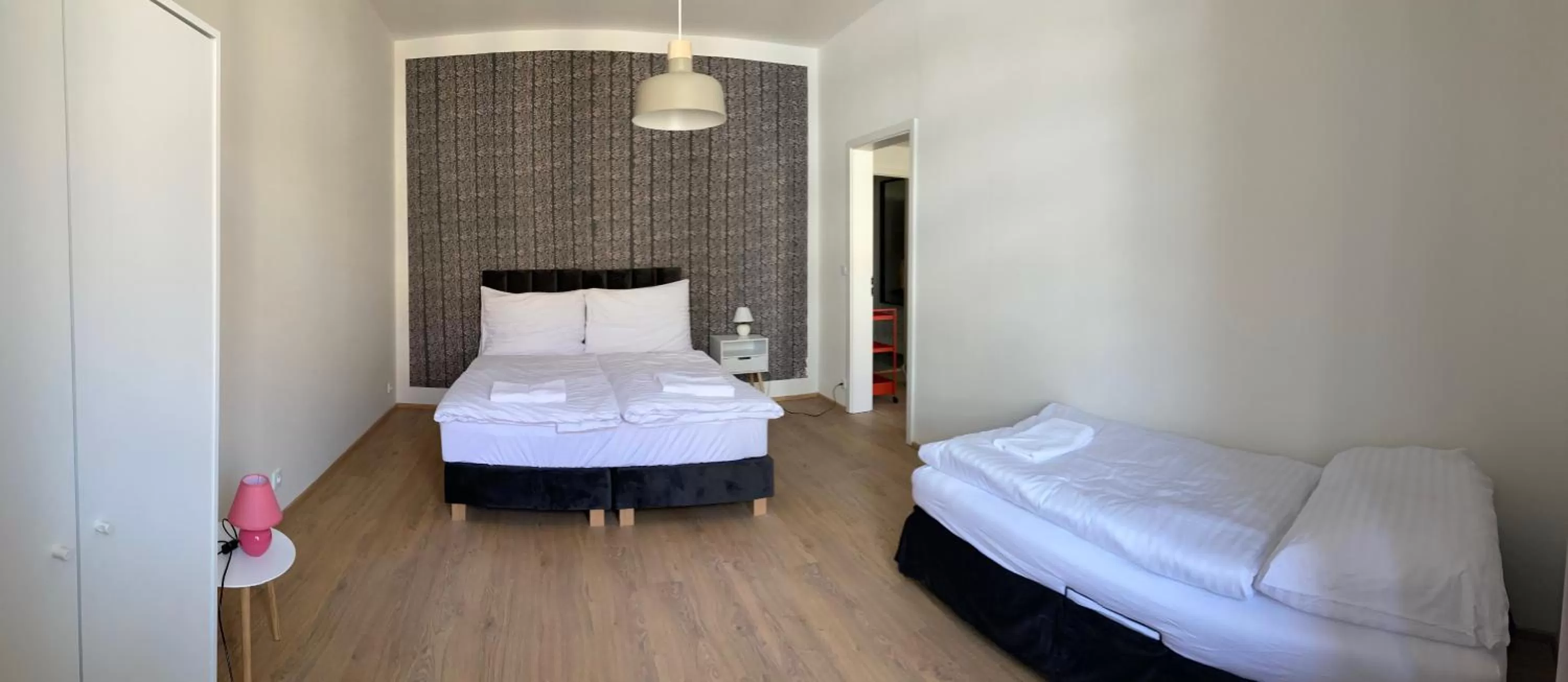 Bed in Žižkov tower suites