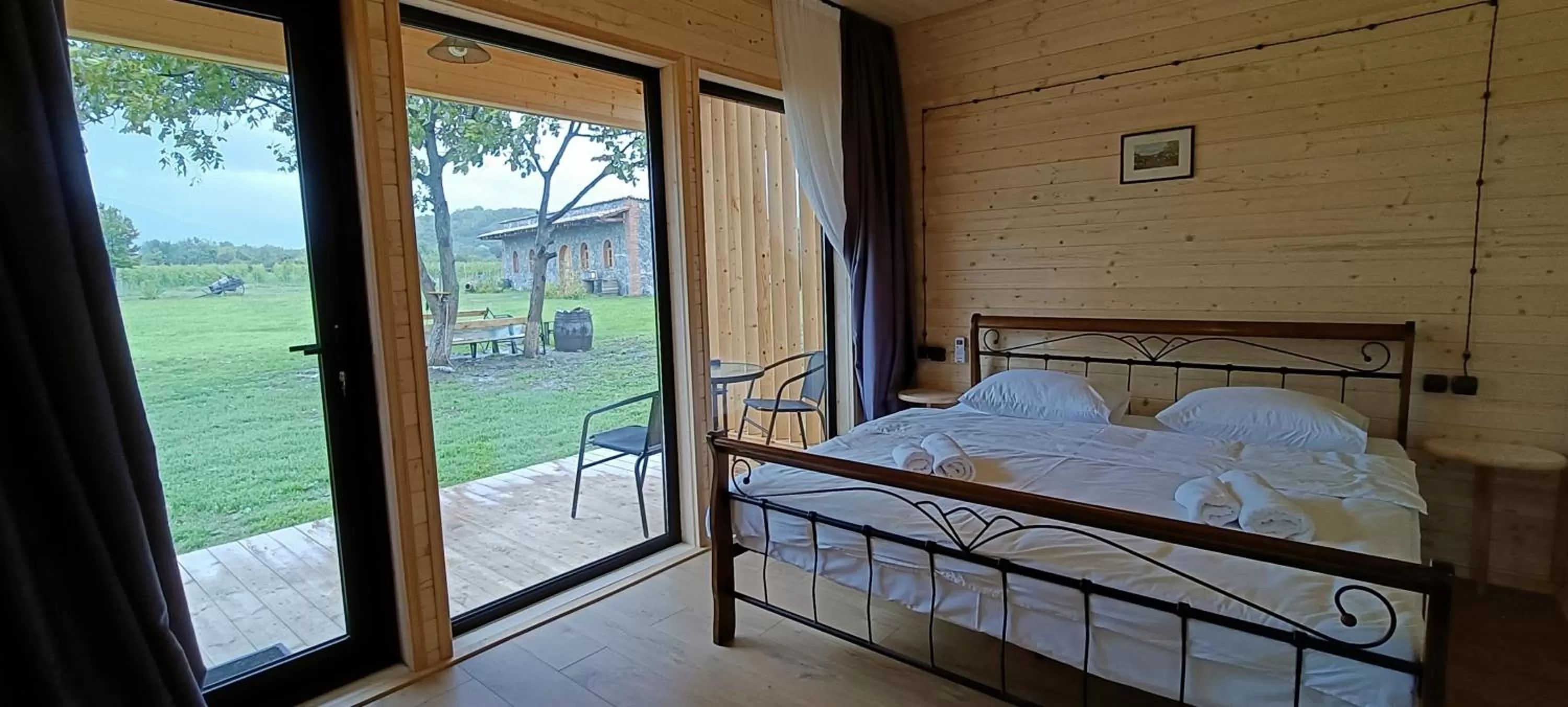 Bed in Chubini Winery & Cabins