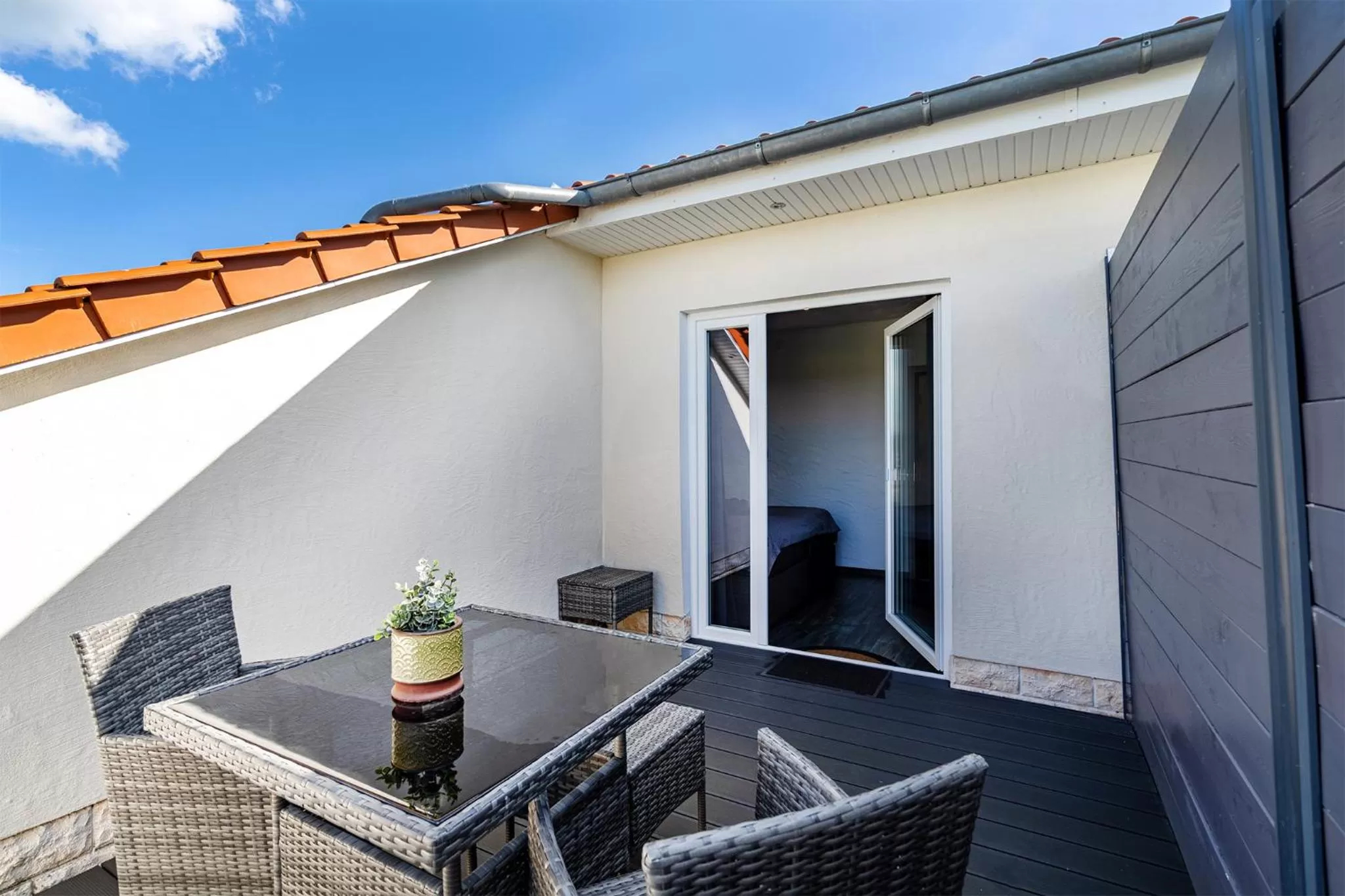 Day, Balcony/Terrace in Villa Moorstern